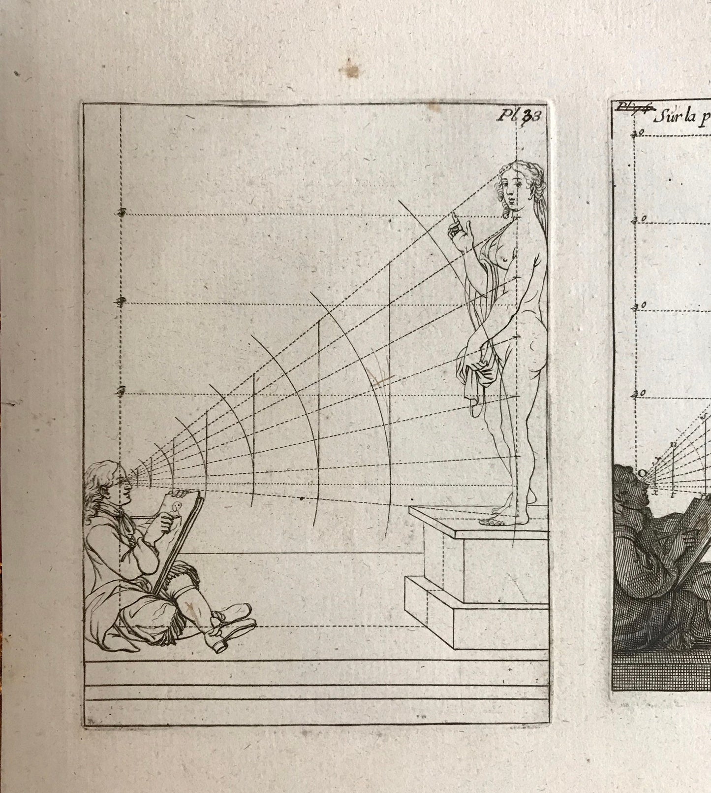 An Engraving from The ‘Nouvelle Methode Pour Apprendre a Dessiner Sans Maitre”. French. 1740. Size 29 x 23 cms.