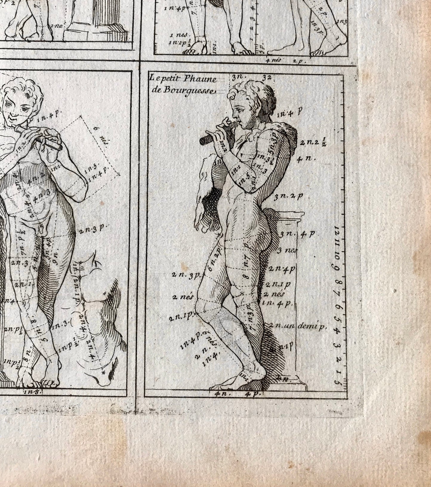 An Engraving from The ‘Nouvelle Methode Pour Apprendre a Dessiner Sans Maitre”. French. 1740. Size 29 x 23 cms