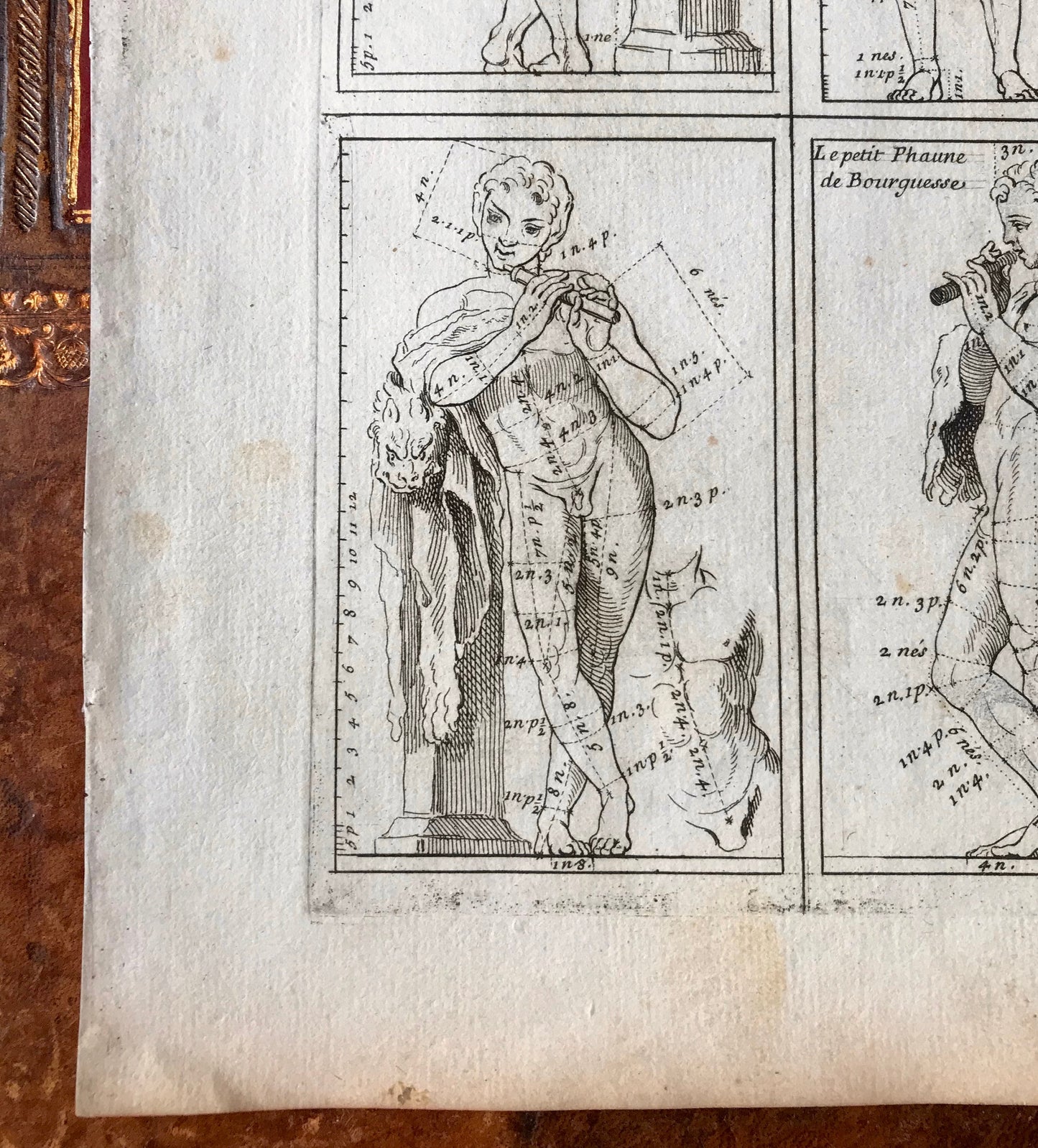 An Engraving from The ‘Nouvelle Methode Pour Apprendre a Dessiner Sans Maitre”. French. 1740. Size 29 x 23 cms
