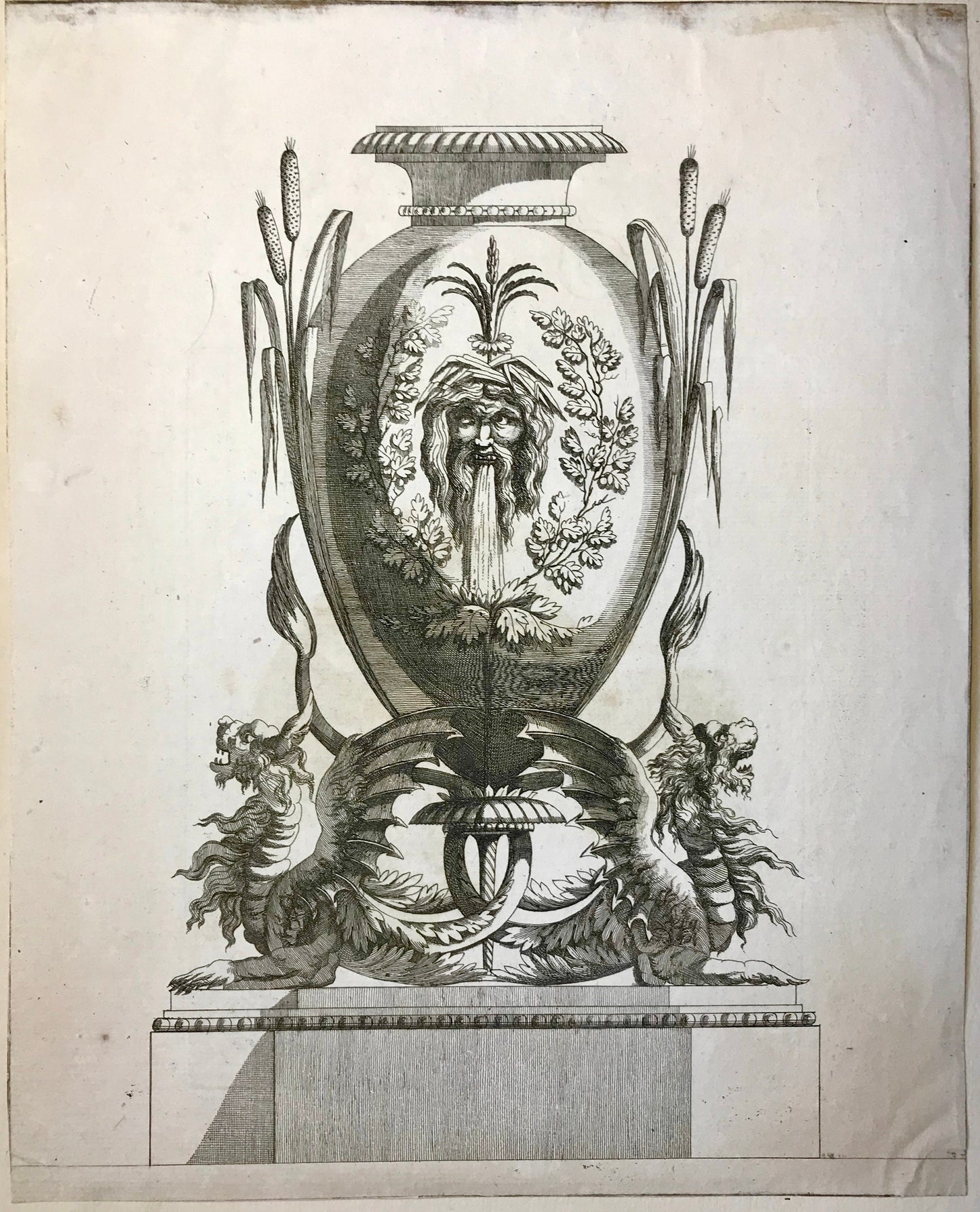 3 Engravings. Designs for Vases by Jean-Louis Prieur (1732-95). French. Late 18th Century. Size: 32.5 x 26 cms.