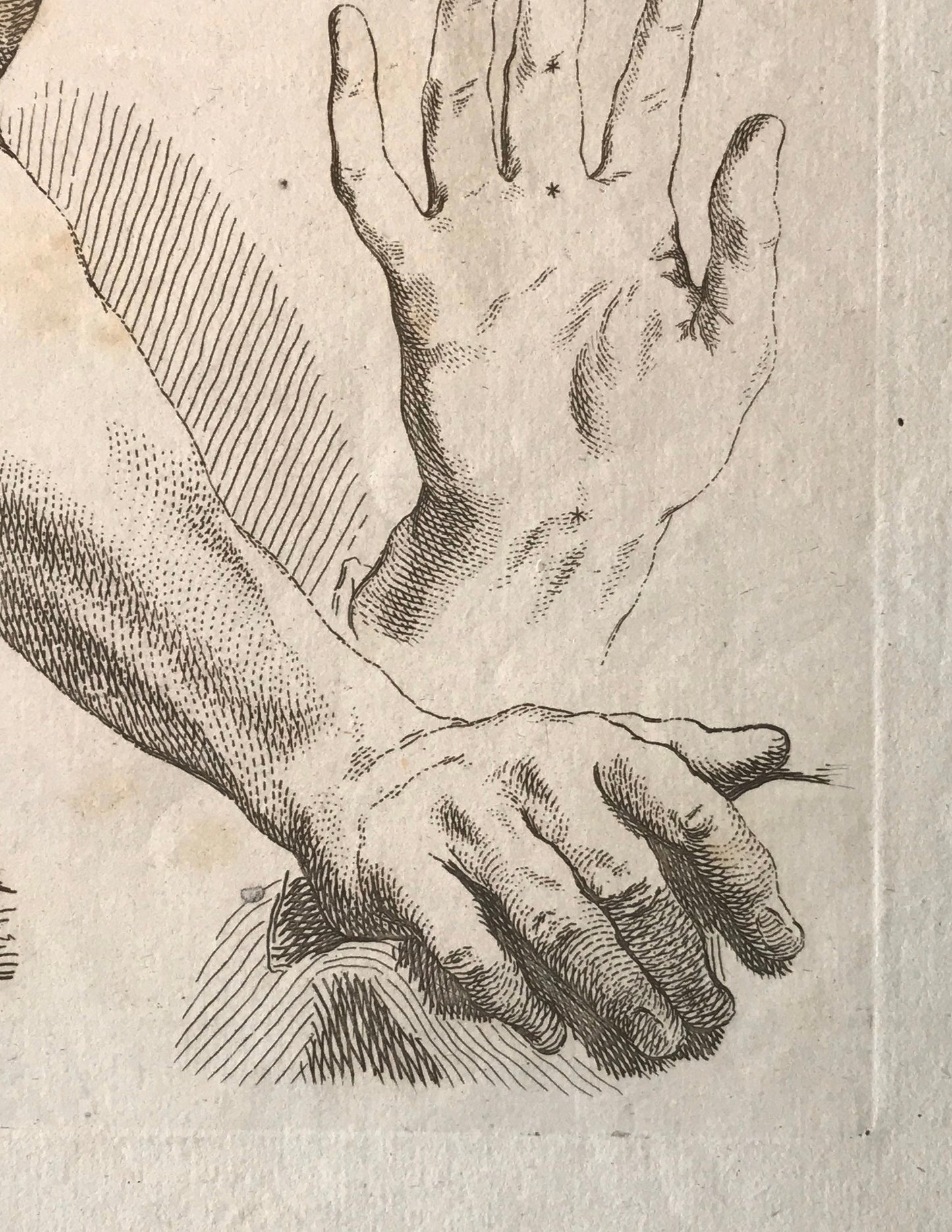 An Engraving from The ‘Nouvelle Methode Pour Apprendre a Dessiner Sans Maitre”. French. 1740. Size 29 x23 cms