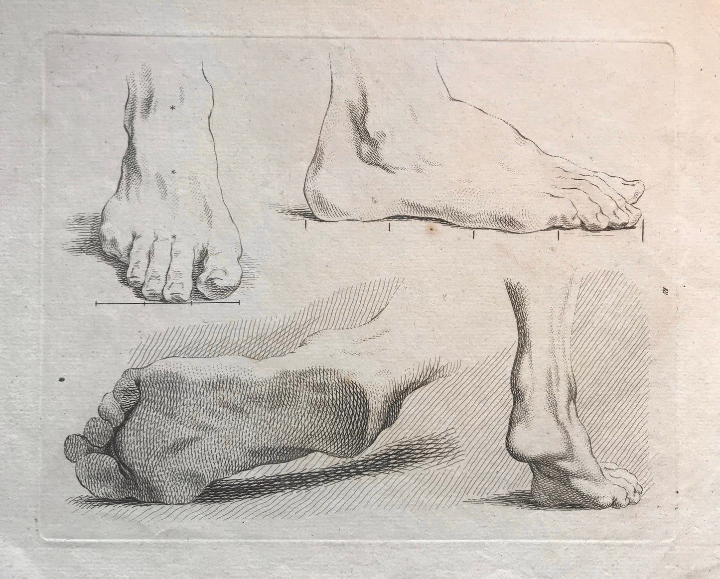 An Engraving from The’Nouvelle Methode Pour Apprendre a Dessiner Sans Maitre”. French. 1740. Size 29 x23 cms