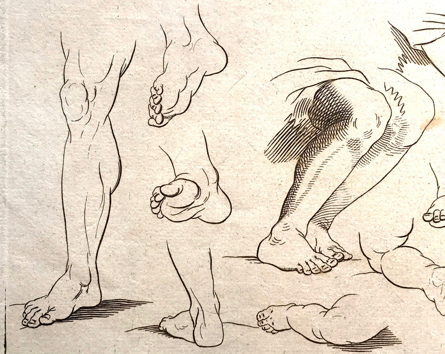 Two Original Engravings from The ‘Nouvelle Methode Pour Apprendre a Dessiner Sans Maitre”. French. 1740. Size 29 x23 cms