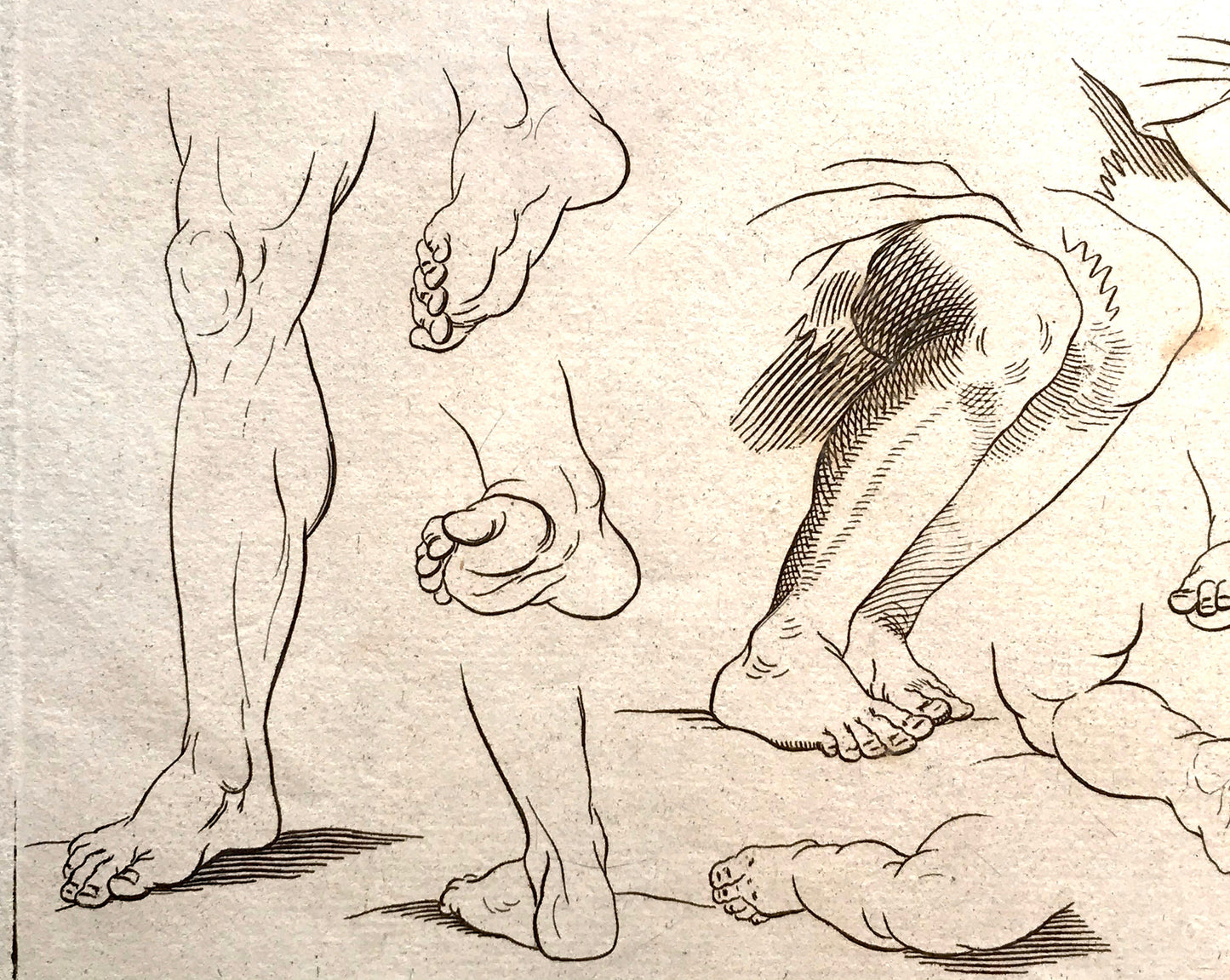 Two Original Engravings from The ‘Nouvelle Methode Pour Apprendre a Dessiner Sans Maitre”. French. 1740. Size 29 x23 cms
