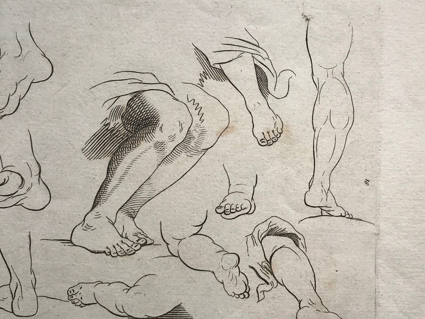 Two Original Engravings from The ‘Nouvelle Methode Pour Apprendre a Dessiner Sans Maitre”. French. 1740. Size 29 x23 cms