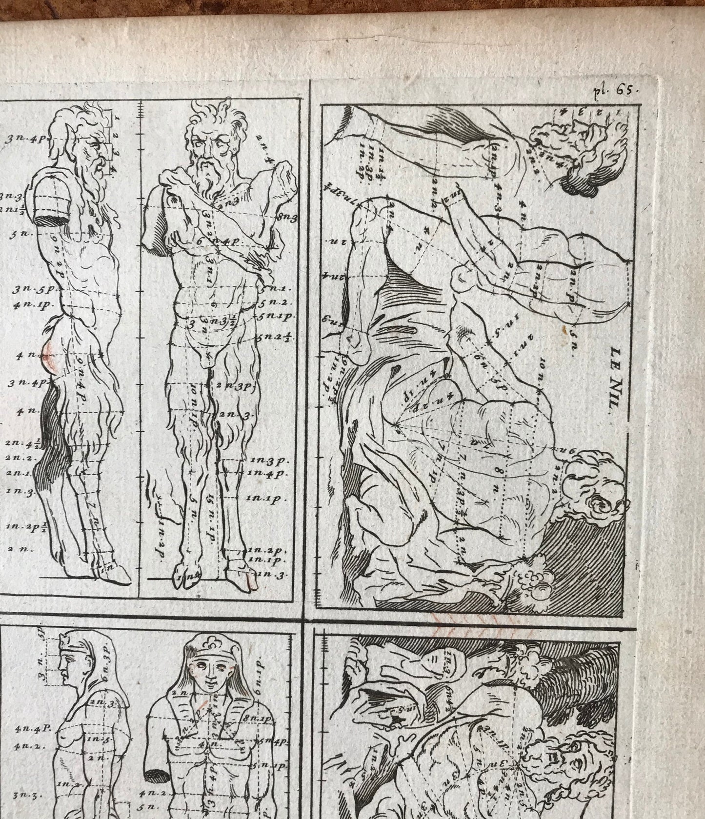 An Engraving from The ‘Nouvelle Methode Pour Apprendre a Dessiner Sans Maitre”. French. 1740. Size 29 x 23 cms