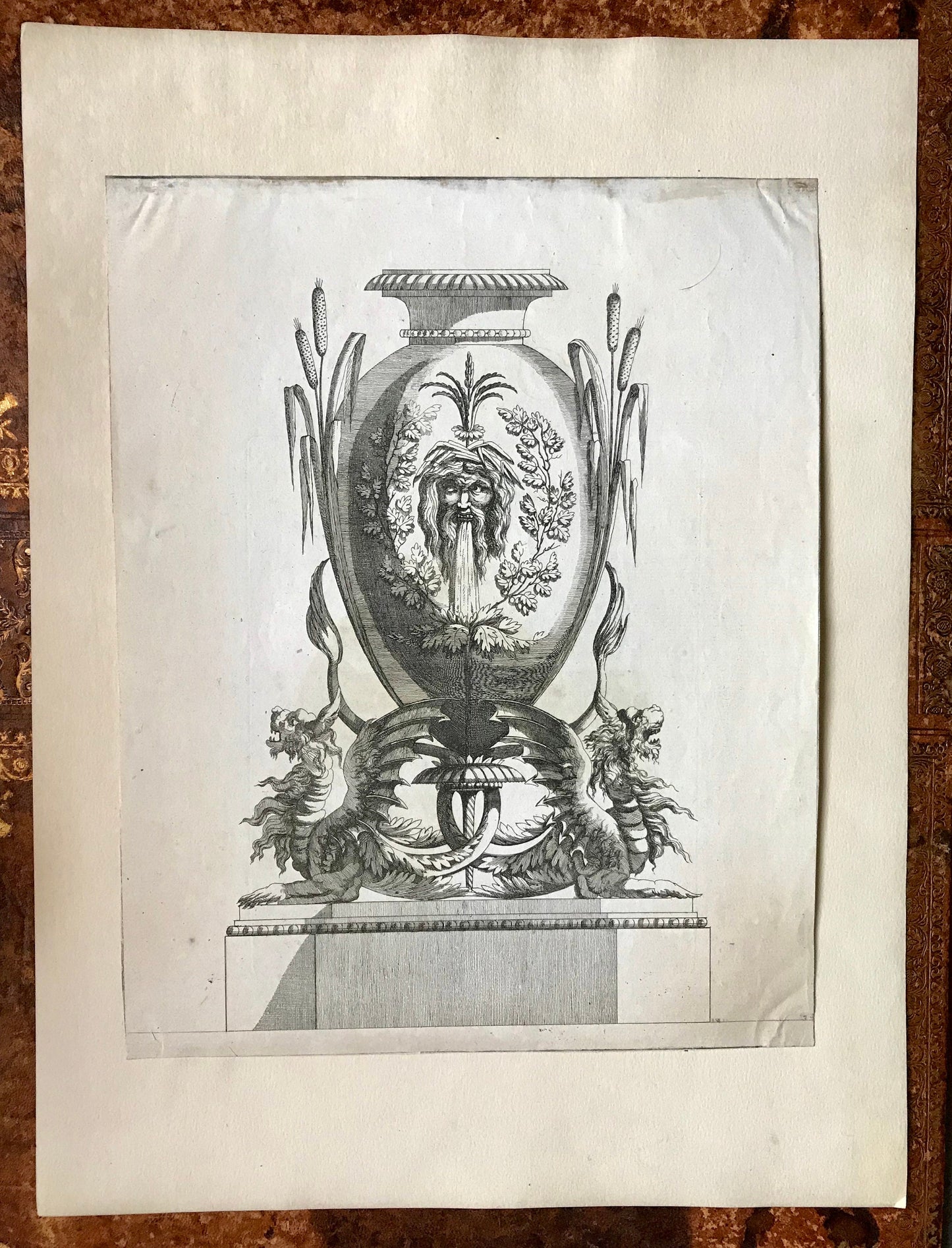 3 Engravings. Designs for Vases by Jean-Louis Prieur (1732-95). French. Late 18th Century. Size: 32.5 x 26 cms.