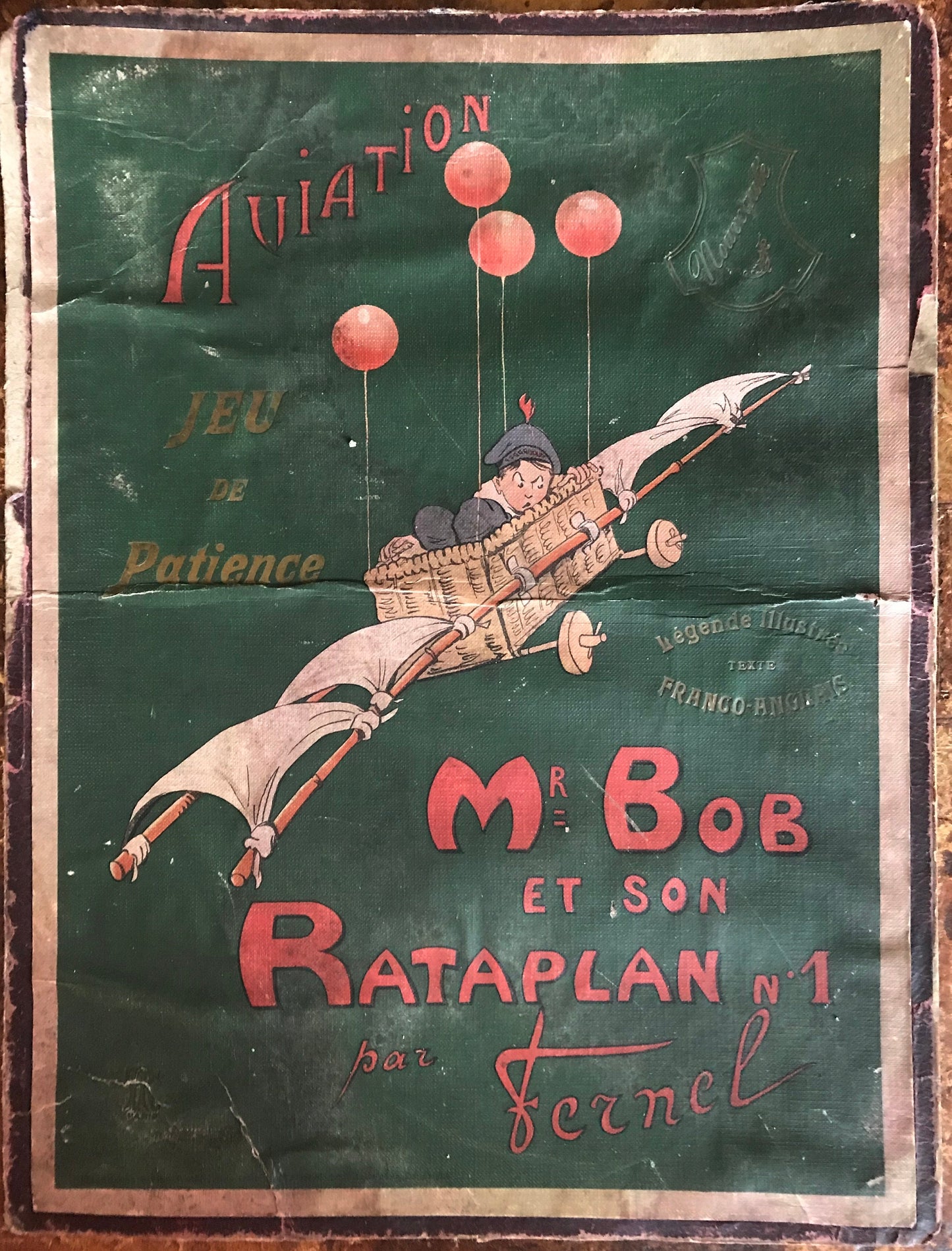 Aviation. Jeu de Patience. Mr Bob et Son Rataplan no 1. A Set of 11 Jigsaw Puzzle by Fernel .