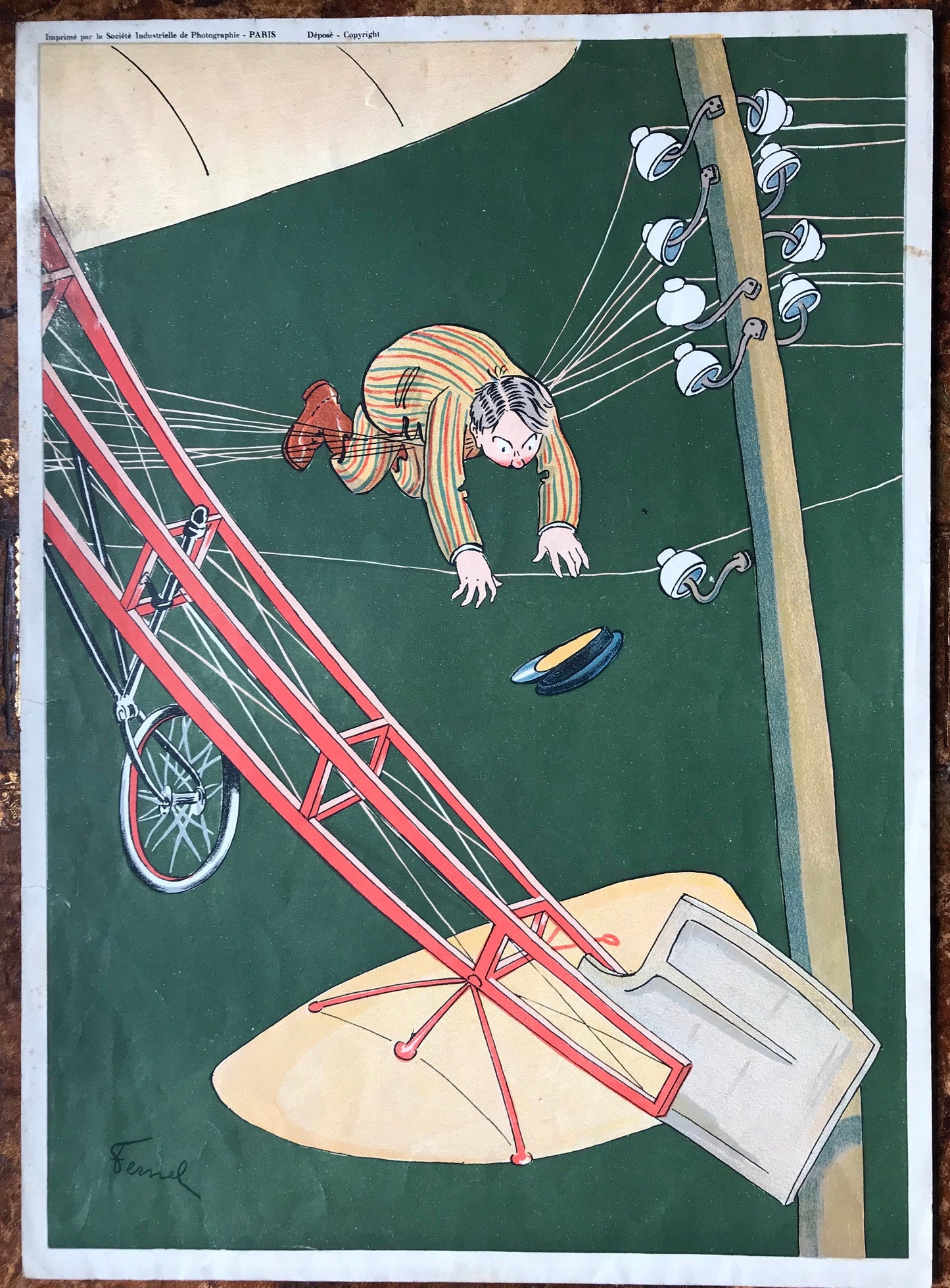 Aviation. Jeu de Patience. Mr Bob et Son Rataplan no 1. A Set of 11 Jigsaw Puzzle by Fernel .