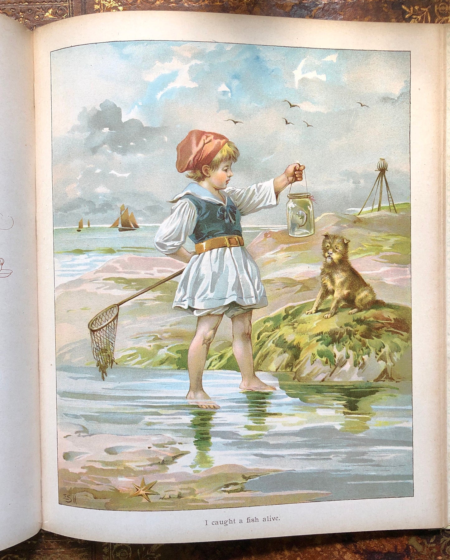 A Book For Little People. Nursery Rhymes and Pictures. Published by Ernest Nister. With 16 Full Page Colour Illustrations. 28 x 24 cms.
