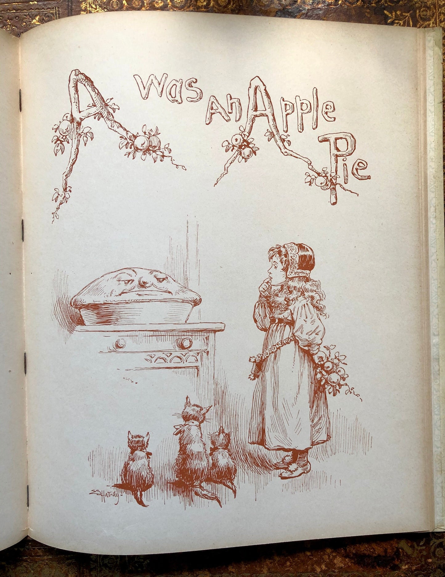 A Book For Little People. Nursery Rhymes and Pictures. Published by Ernest Nister. With 16 Full Page Colour Illustrations. 28 x 24 cms.