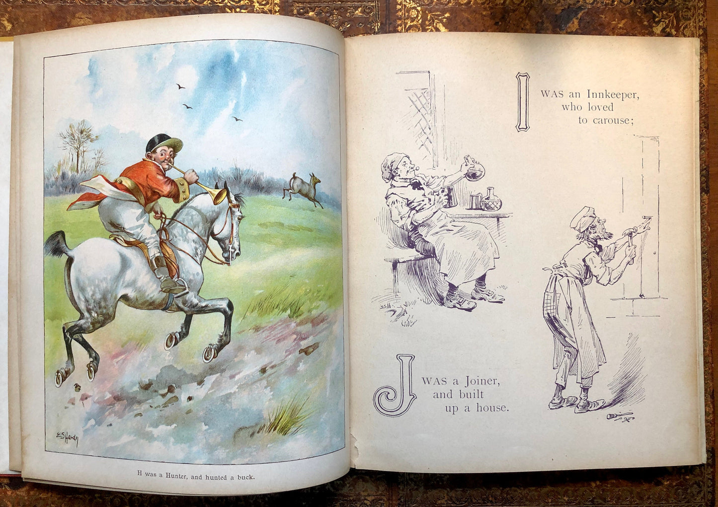 A Book For Little People. Nursery Rhymes and Pictures. Published by Ernest Nister. With 16 Full Page Colour Illustrations. 28 x 24 cms.