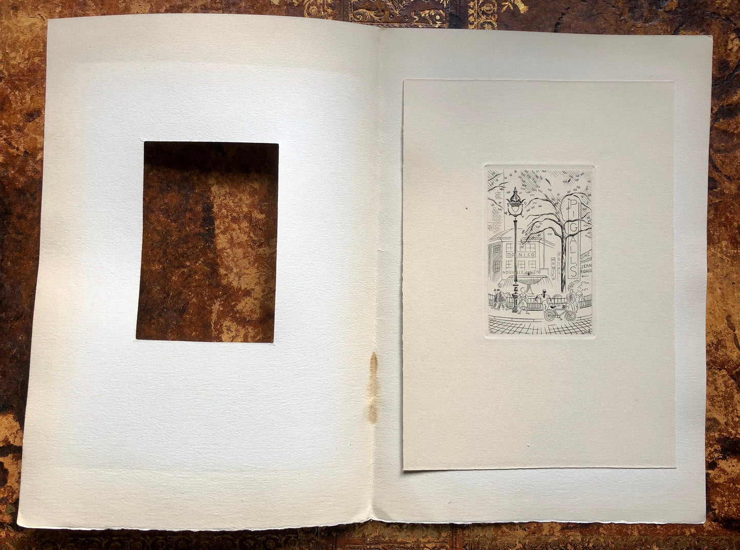 A Set of 8 Original Engravings of Paris. Dating from the 1960’s they Show Iconic Landmarks and Scenes. Signed M. B. Size: 22.5 x 16 cms.