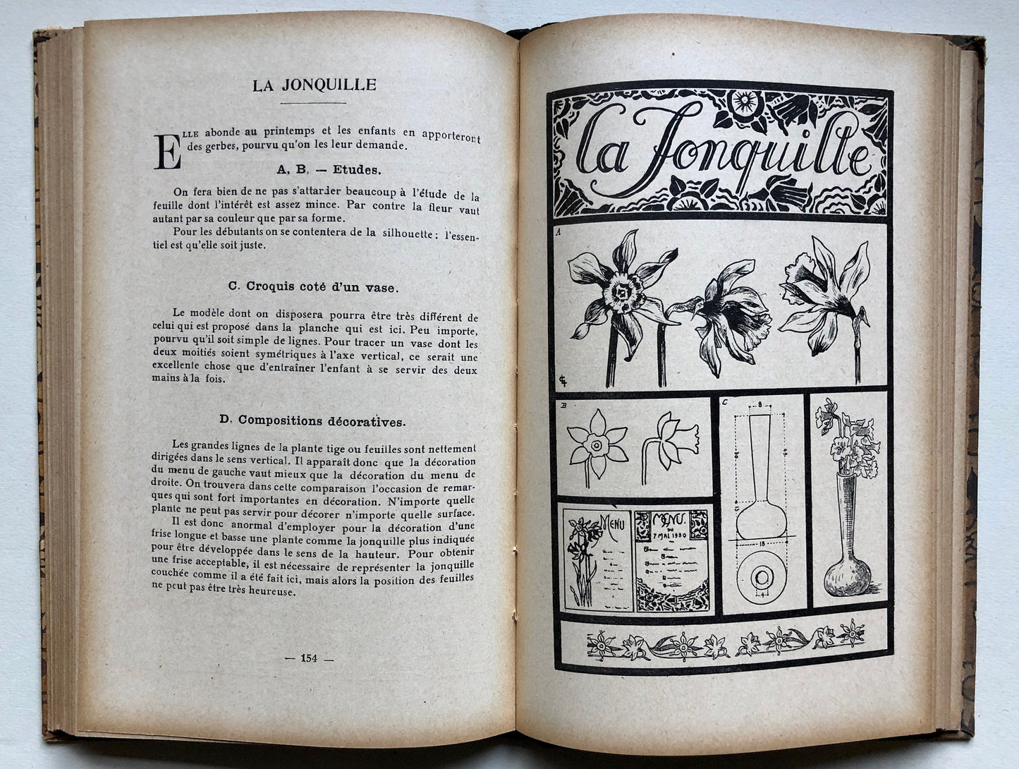 Le Dessin Couleur Du Temps by J. Beauvillain. A Guide to Drawing and Sourcebook for Artists and Makers. 99 Images. Published in 1936.