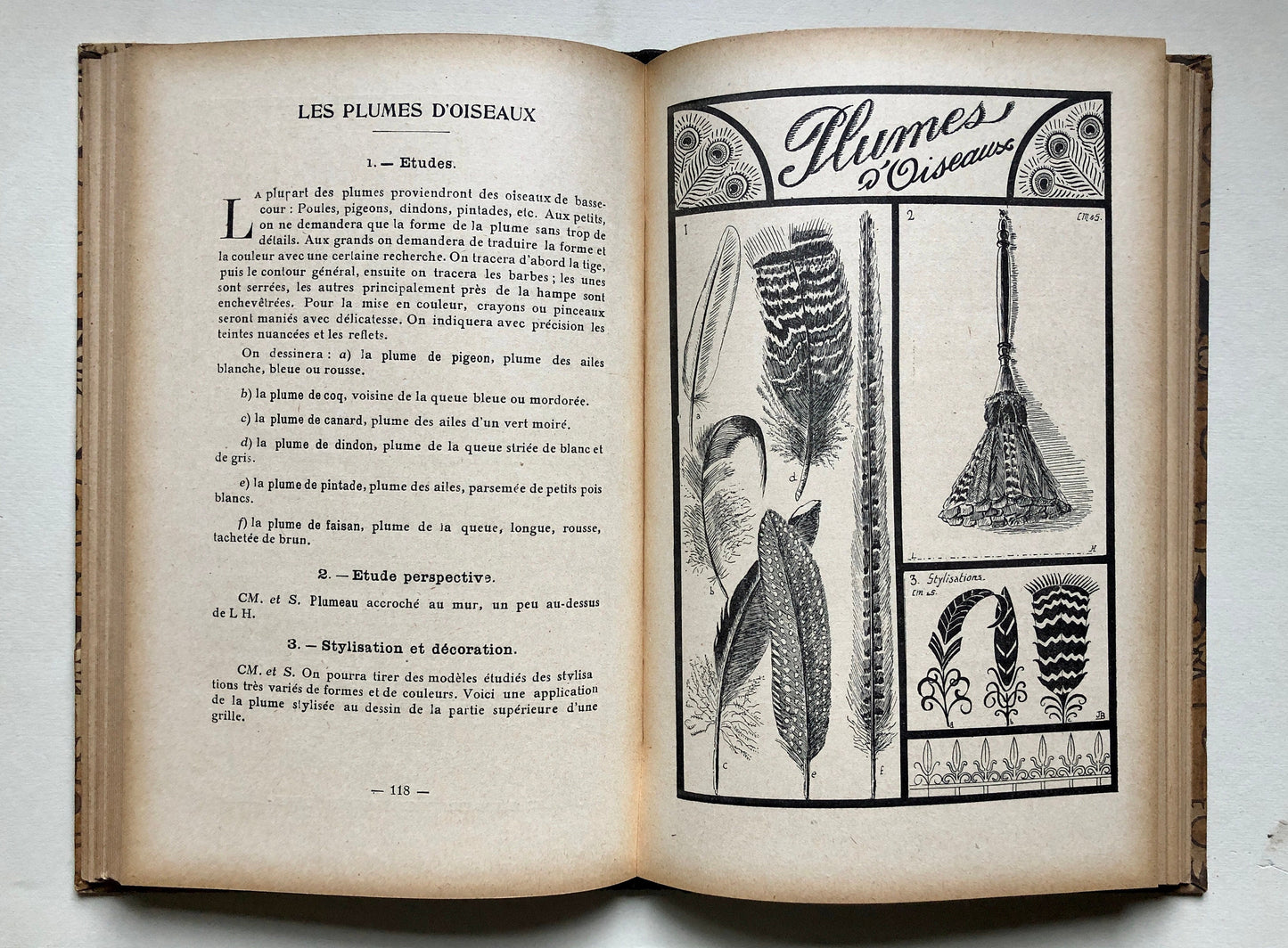 Le Dessin Couleur Du Temps by J. Beauvillain. A Guide to Drawing and Sourcebook for Artists and Makers. 99 Images. Published in 1936.