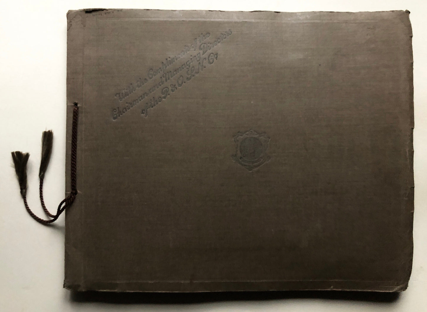 An Souvenir Album of Photographs and Memorabilia from a P & O Cruise Around The Mediterranean on The S.S. Moldovia. Dated August 1933.
