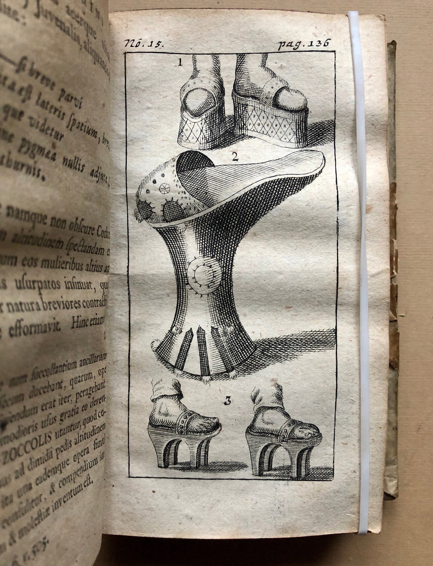 De Calceo Antiquo by B. Balduninus. An Ancient Book About Shoes. With 20 engravings. Size: 14.5 x 8 cms.