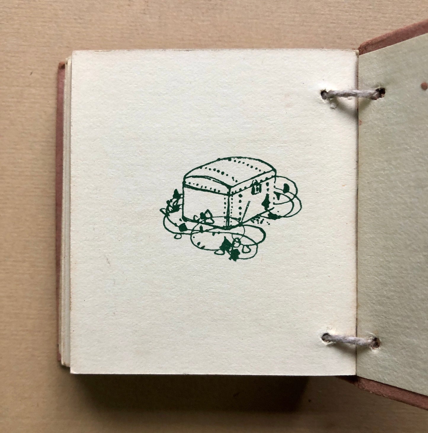 The Doll in Dimity. A Tiny Book in a Slipcase. Published by Humphrey Milford. Undated but known to be 1910. 64 Pages. Size: 6 x 5.5 cms.