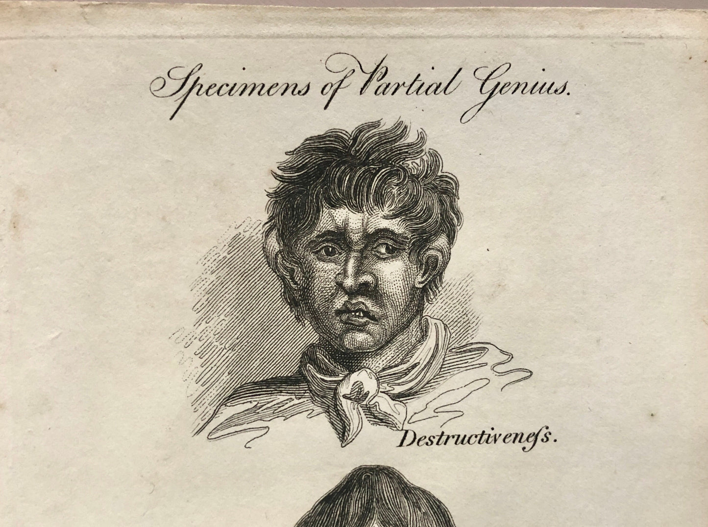 Two Engravings From Craniology Burlesqued in Serio-comic Lectures. Published by Effingham Wilson in 1818. Size: 22.5 x 13 cms.