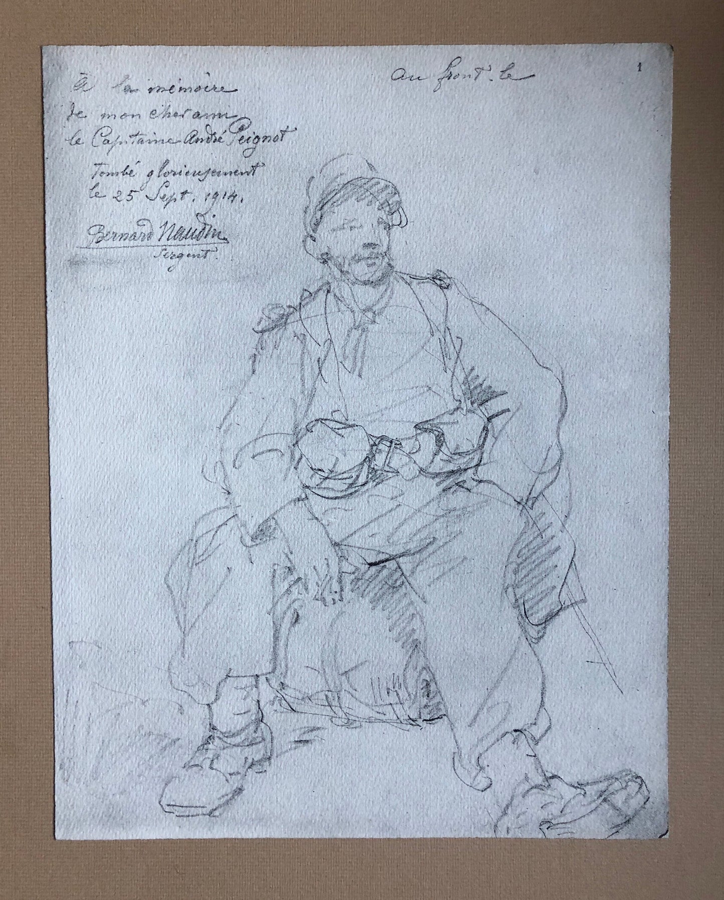 Croquis De Campagne by Bernard Naudin. Reproductions of 32 Pencil Sketches Produced During World War I. Published by R. Heleu in 1915.