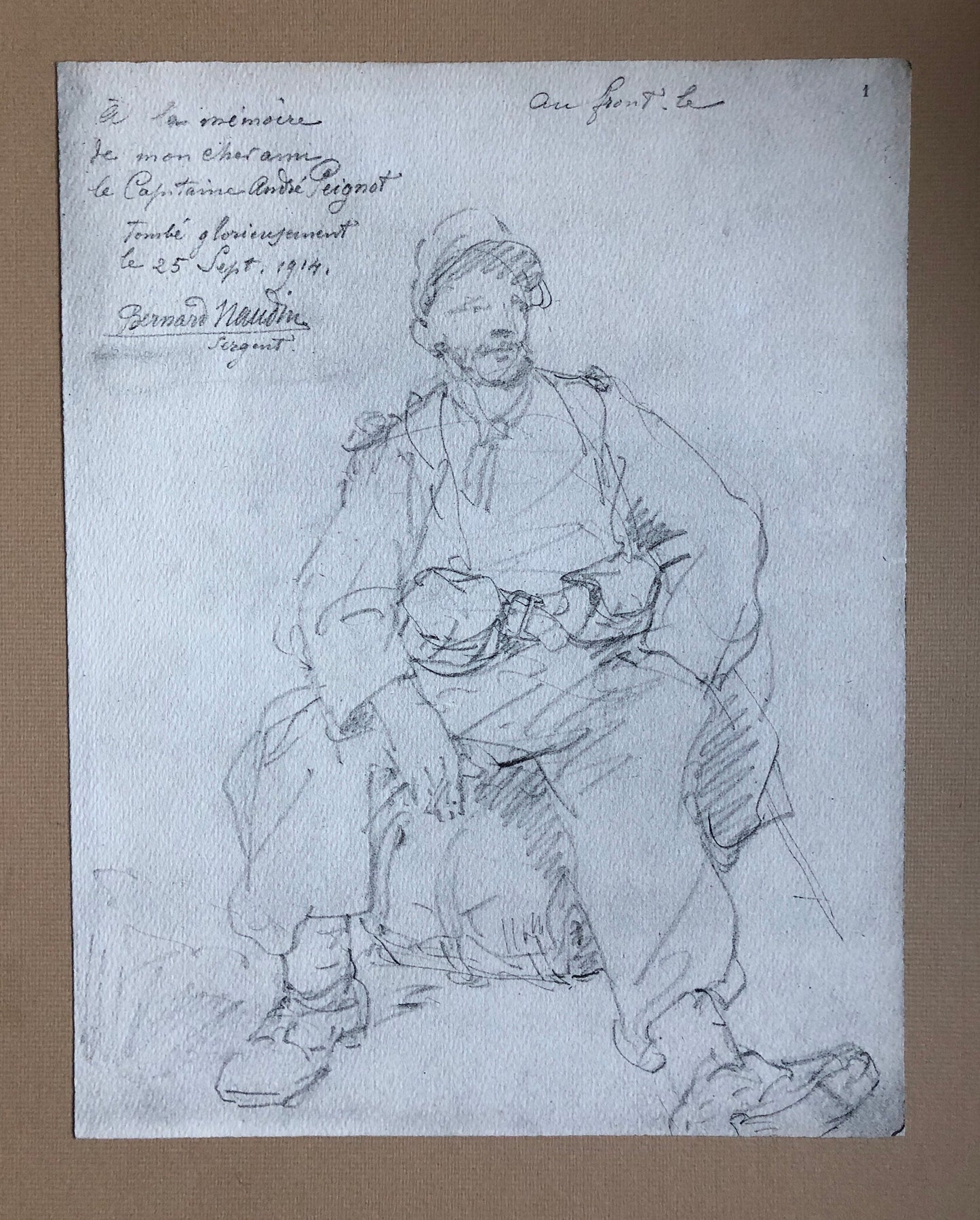 Croquis De Campagne by Bernard Naudin. Reproductions of 32 Pencil Sketches Produced During World War I. Published by R. Heleu in 1915.