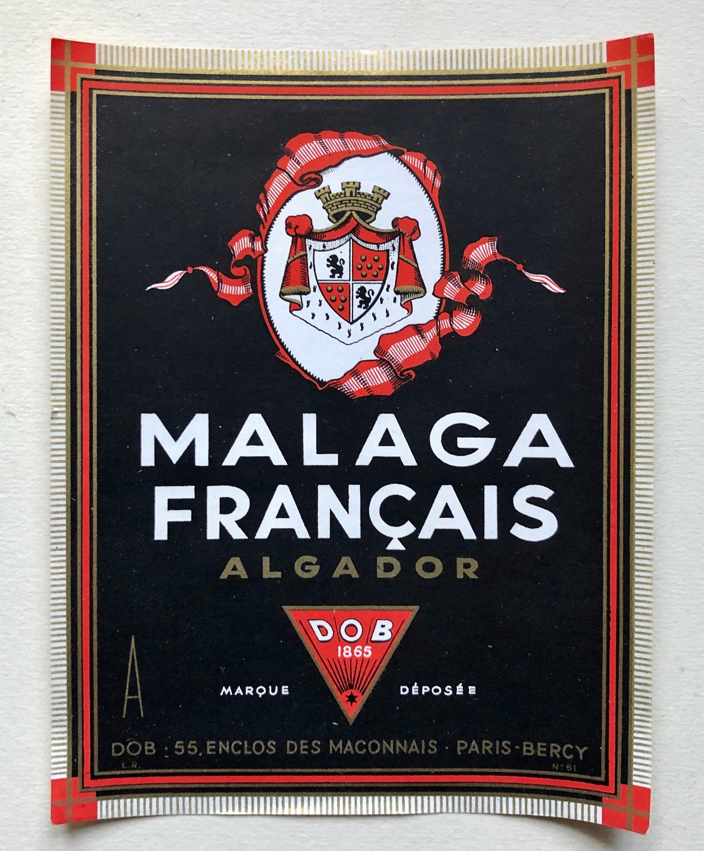 Ten Genuine Wine and Liqueur Labels Dating From 1950’s. French Origin.
