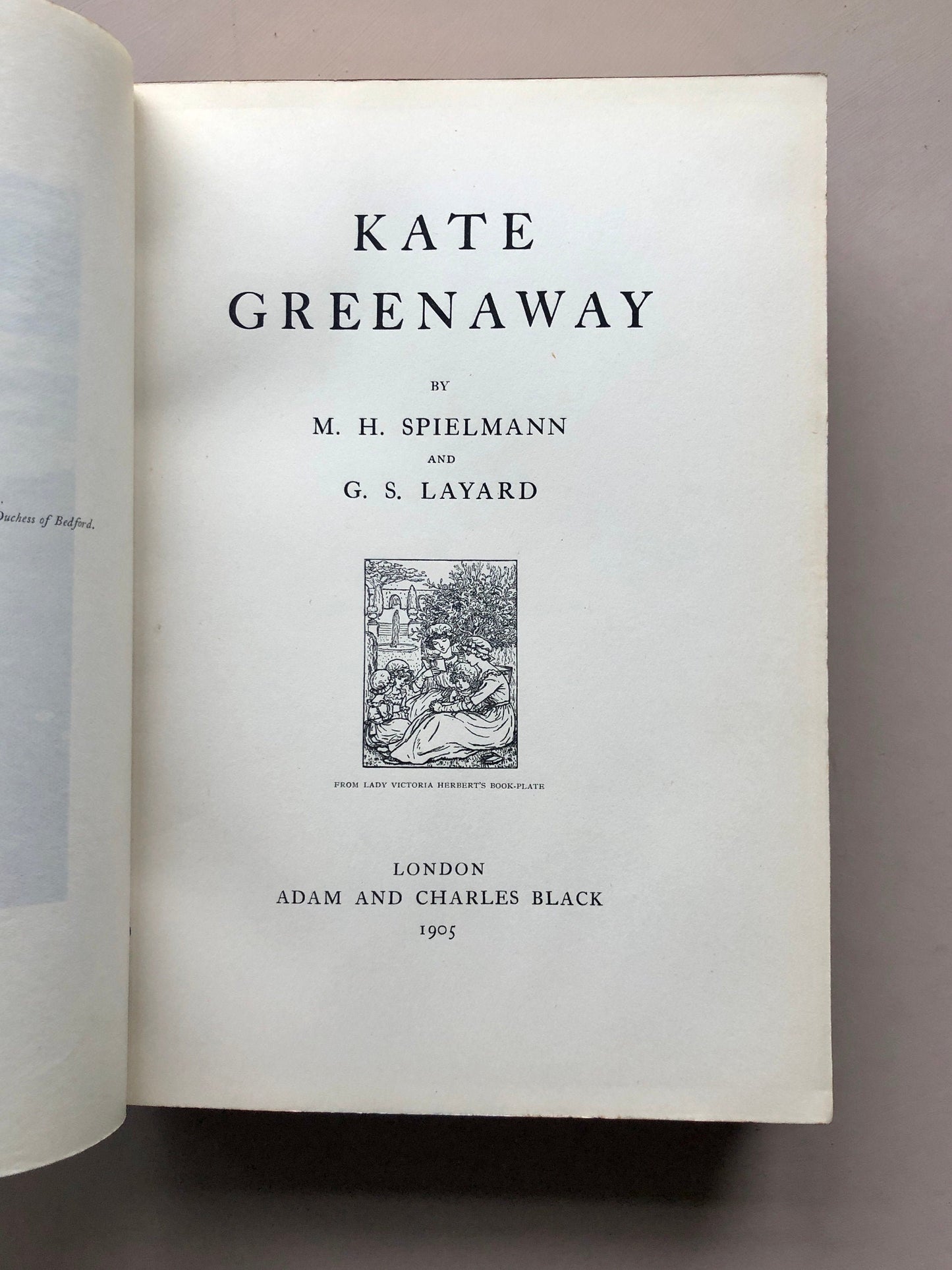 Kate Greenaway. A biography by M. H. Speilman and G. S. Layard. Published by Adam & Charles Black in 1905. 1st Edition. Finely Bound.