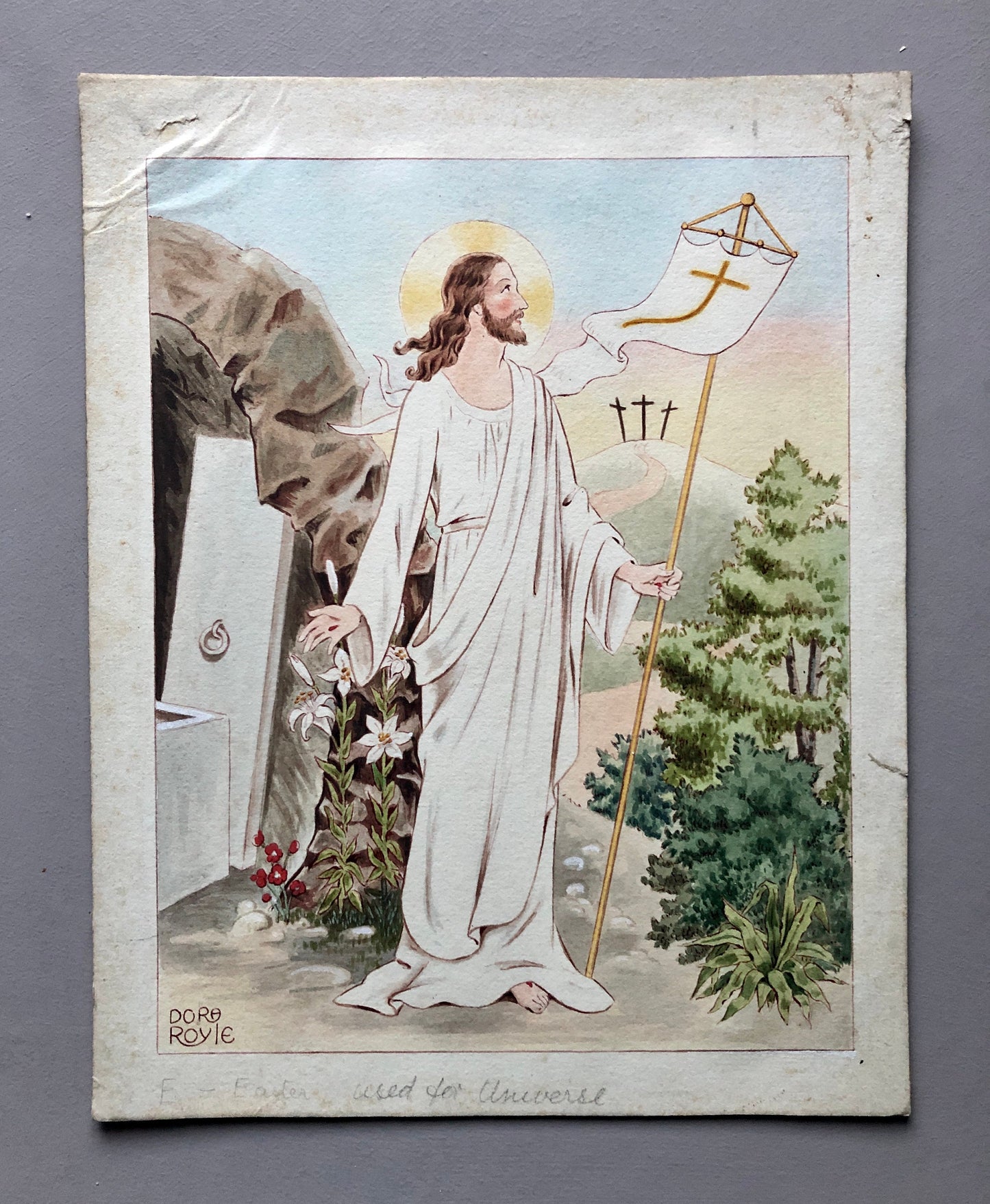 3 Original Illustrations For Children’s Books by Artist Dora Royle. Most Likely Dating From The 1940’s. Size: 19 x 27.5 cms.