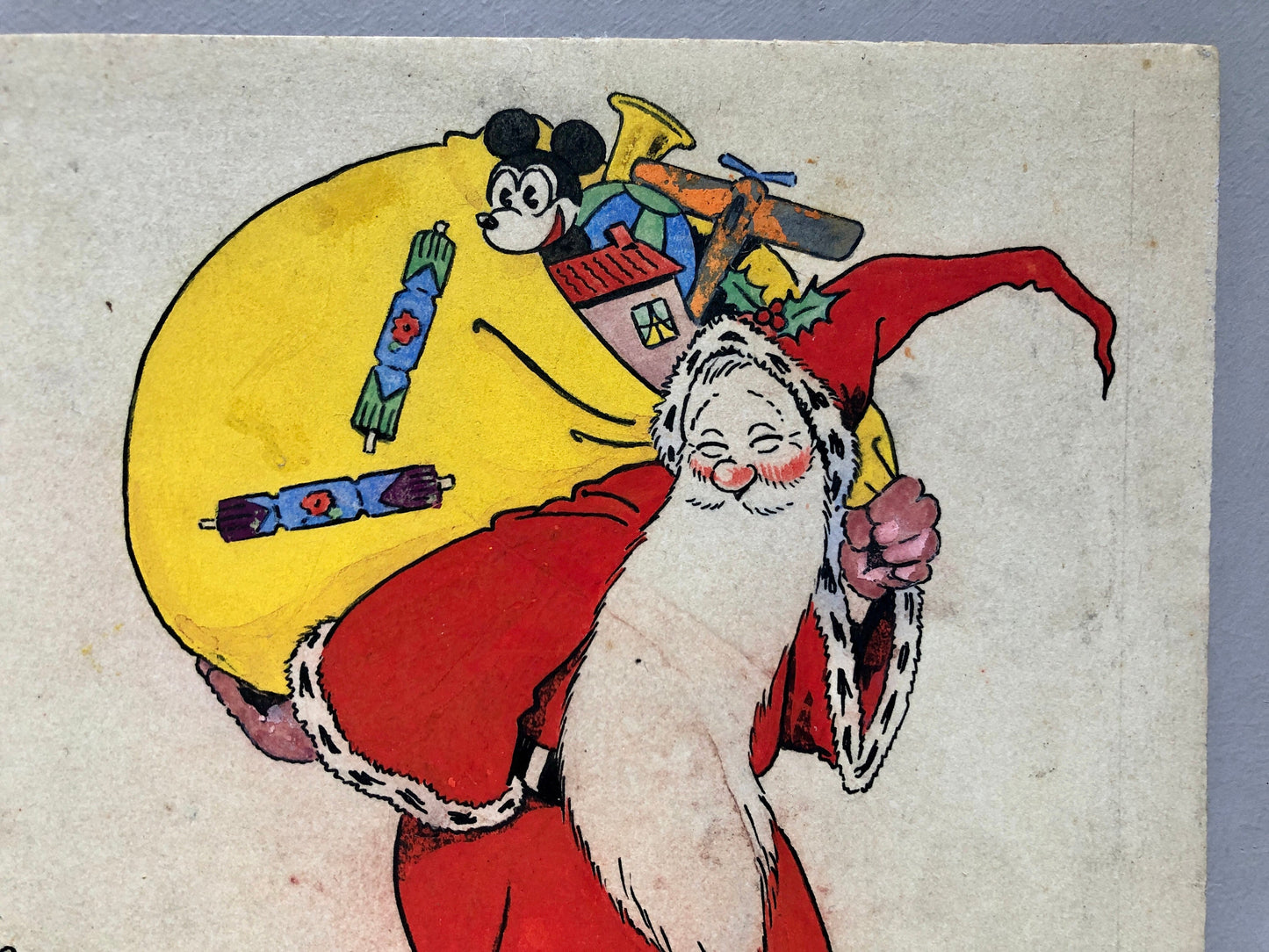 Three Original Artworks by Bimbi. Probably Designs For Greeting Cards. 1930’s.