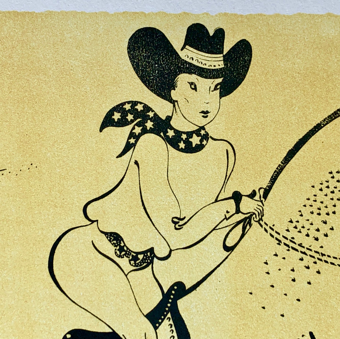 Le Saut de La Barrière. A Lithograph from Panorama Du Cirque by Serge. One of only 1000 produced in 1944. Size: 23.8 x 29.7 cms.