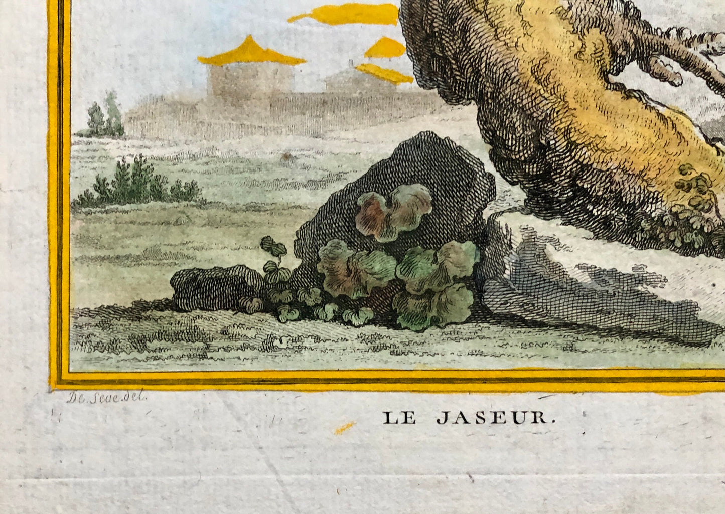 Le Jaseur. The Waxwing. An Original Engraving From ‘Histoire Naturelle Des Oiseaux’ by Buffon. Excellent Condition. Size: 27 x 20 cms.