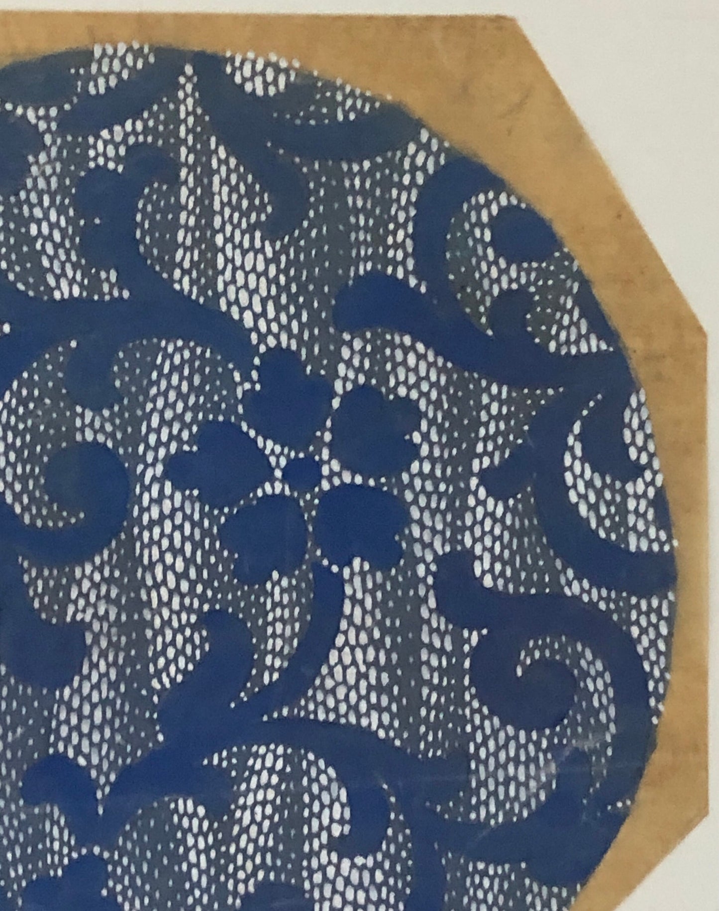 An Original Antique French Textile Design. Hand Drawn and Painted. Produced in Lyon in the early 1900’s. Size: 14 x 14.5 cms.