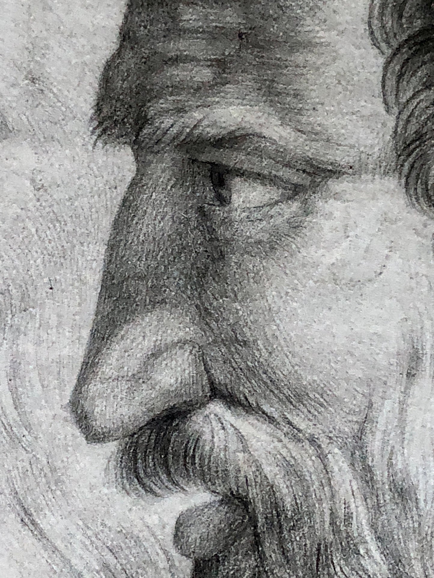 An Original Drawing. A Study for A Painting or Fresco. French. Mid 18th Century. Unsigned. Size: 44 x 60.5 cms.