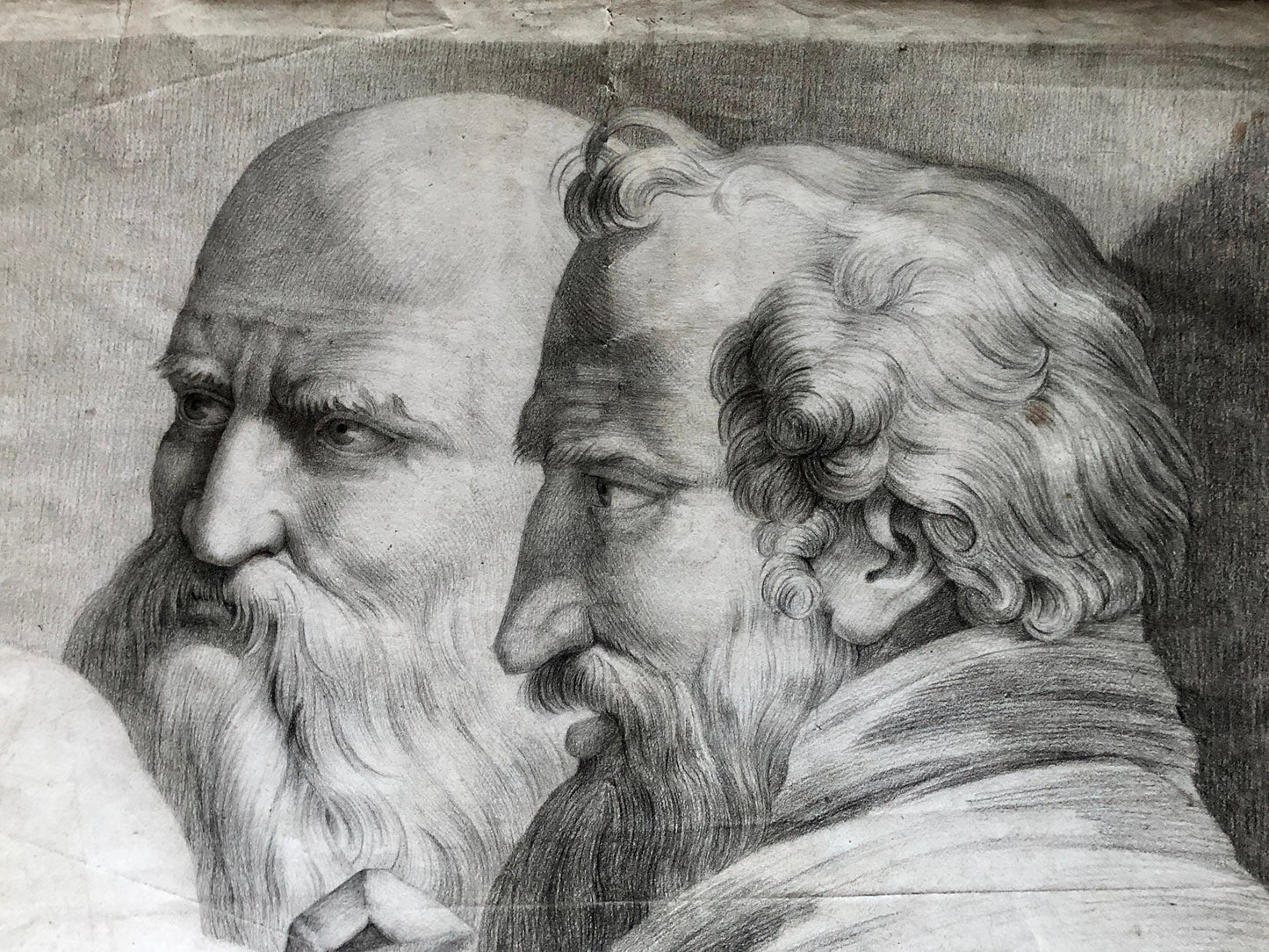An Original Drawing. A Study for A Painting or Fresco. French. Mid 18th Century. Unsigned. Size: 44 x 60.5 cms.