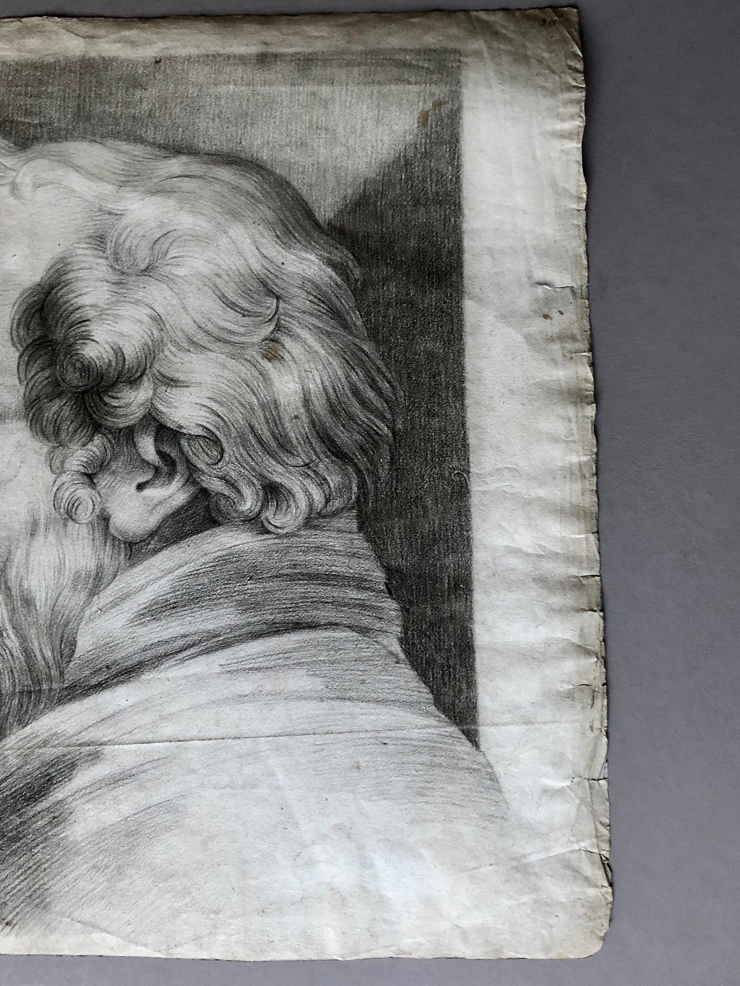 An Original Drawing. A Study for A Painting or Fresco. French. Mid 18th Century. Unsigned. Size: 44 x 60.5 cms.