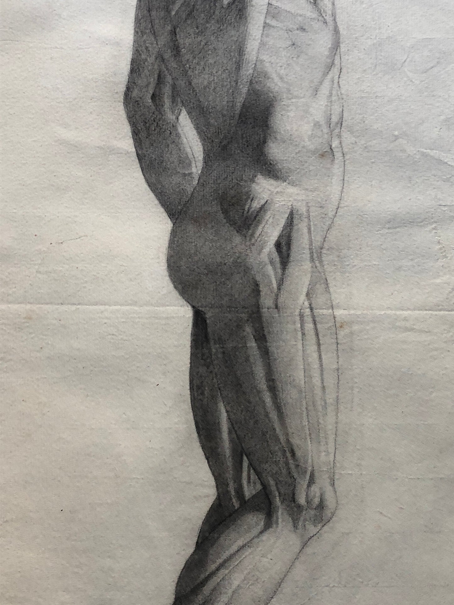 An 18th Century Anatomical Drawing of A Man. French. Dated 1778. Indistinctly Signed. Size: 62 x 45 cms.