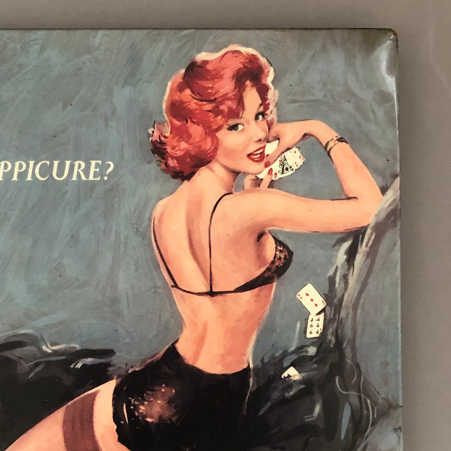 An Original Tin Advertisement For Schweppes Tonic Water. Genuine Vintage Glamour. From the 1950’s. Size: 34 .5 x 29.5 cms.