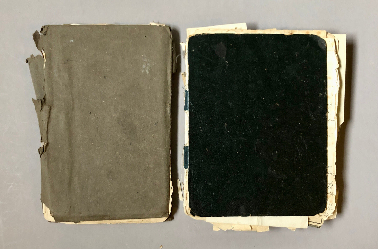 Two Recipe books Containing Notes and Cuttings from Newspapers. Approximately 230 pages. Late 1800’s and Edwardian Period. 16 x 21 cms.