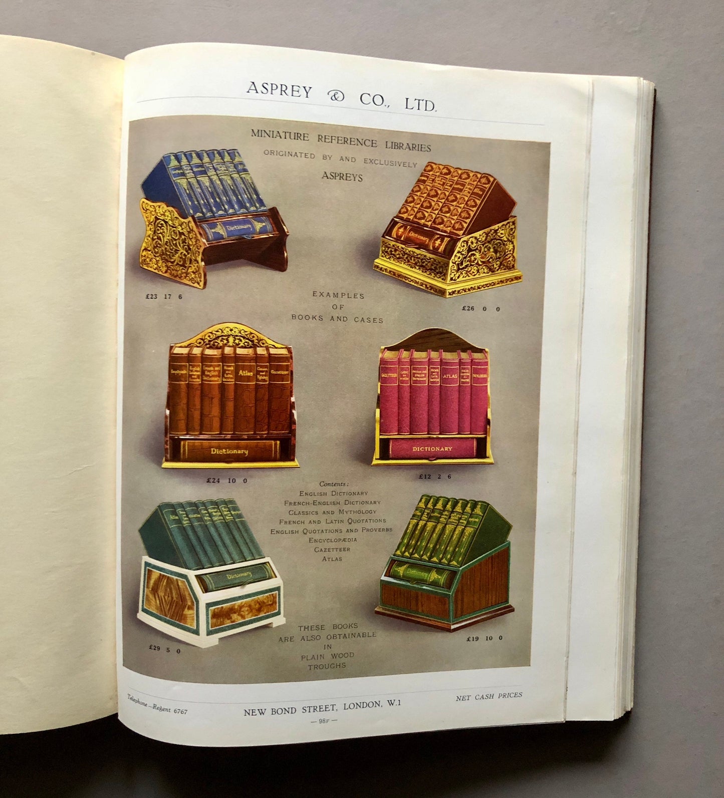 An Asprey Catalogue Dating From 1939. 241 pages. 42 full-page Colour. Size: 29 x 23 cms.