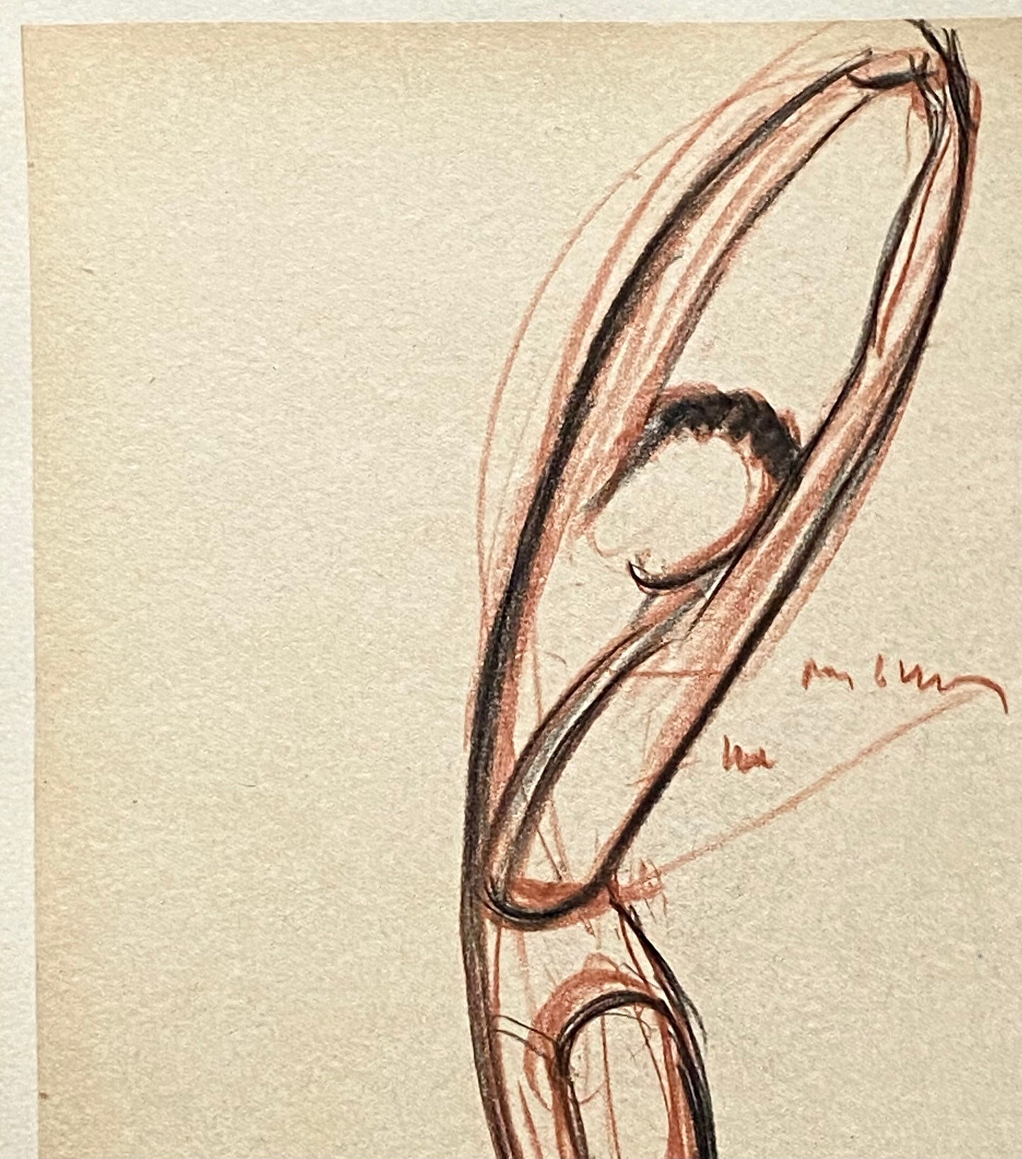 An Original Drawing of Dancer Michel Renault in Endymion by Jean Target. 1940’s. Crayon on Paper. 31 x 23 cms.