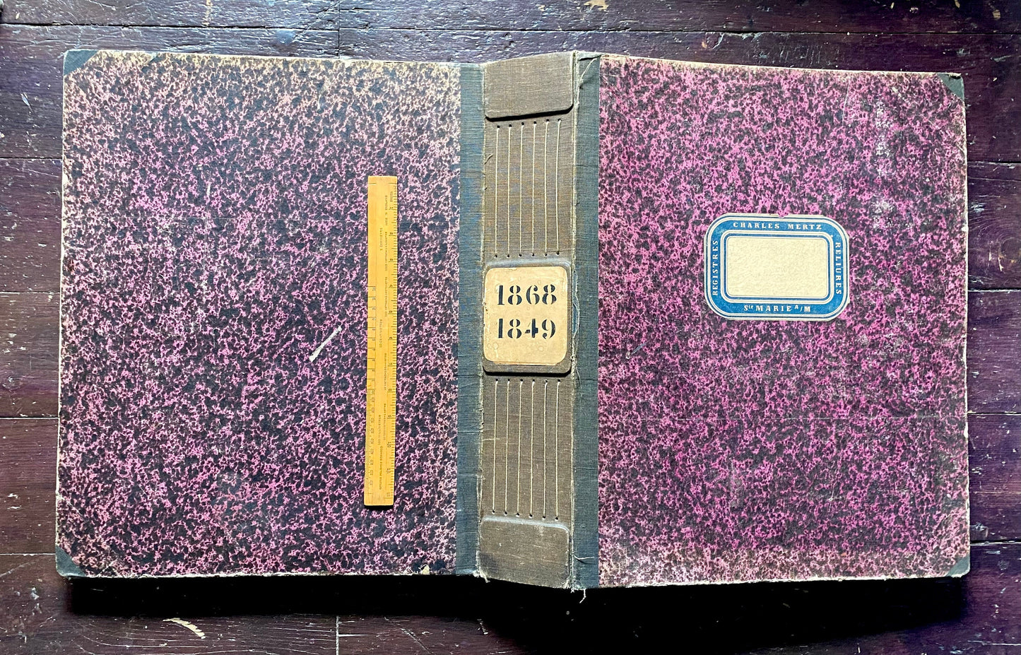 An Album Containing Approximately 1320 Fabric Samples. Mainly Wool and Silk Tartans. French. Dated 1849 to 1868.