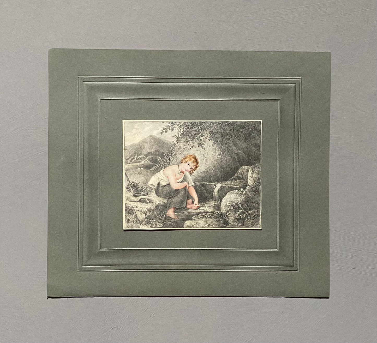 A Pencil and Watercolour by Amelia Sophia Davids of Kent. Undated But Known To Have Been Painted Around 1880. Size: 13 x 10cms.