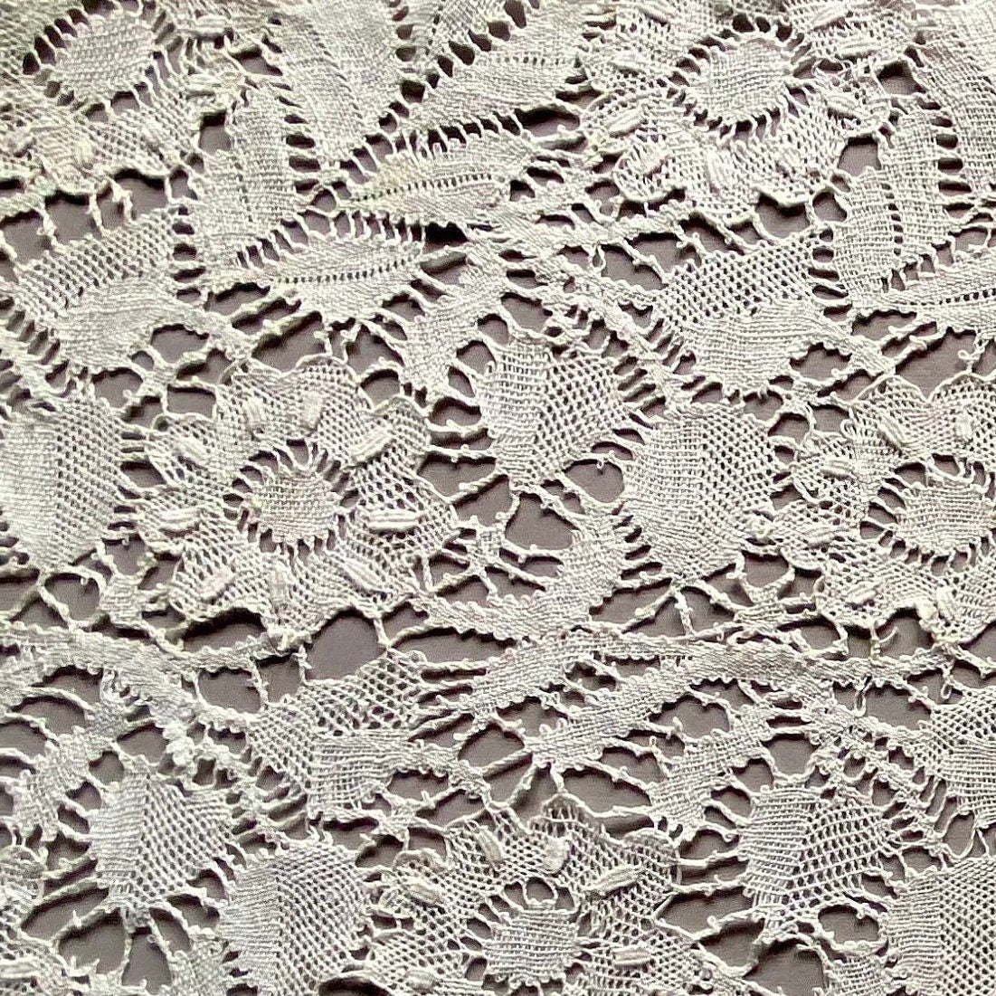 A 10.5 Meter Length of Antique Lace. French Origin. Hand Made. 34.5 cms wide.