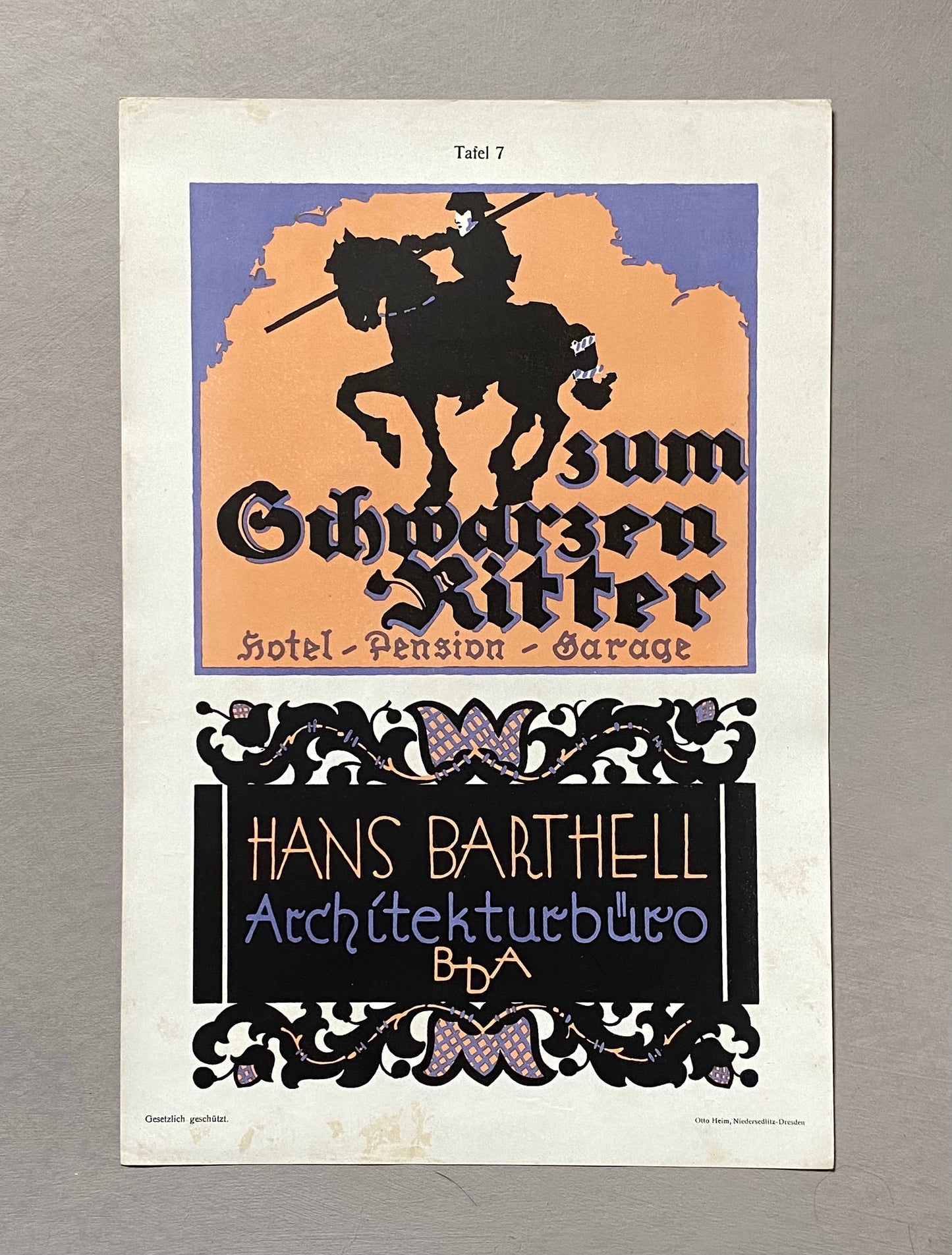 Neue Moderne Firmenshilder. Modern Trademarks. 64 Chromolithographic Plates. German. Published by Karl Lüth. 1909. Size: 35.8x 254 cms.
