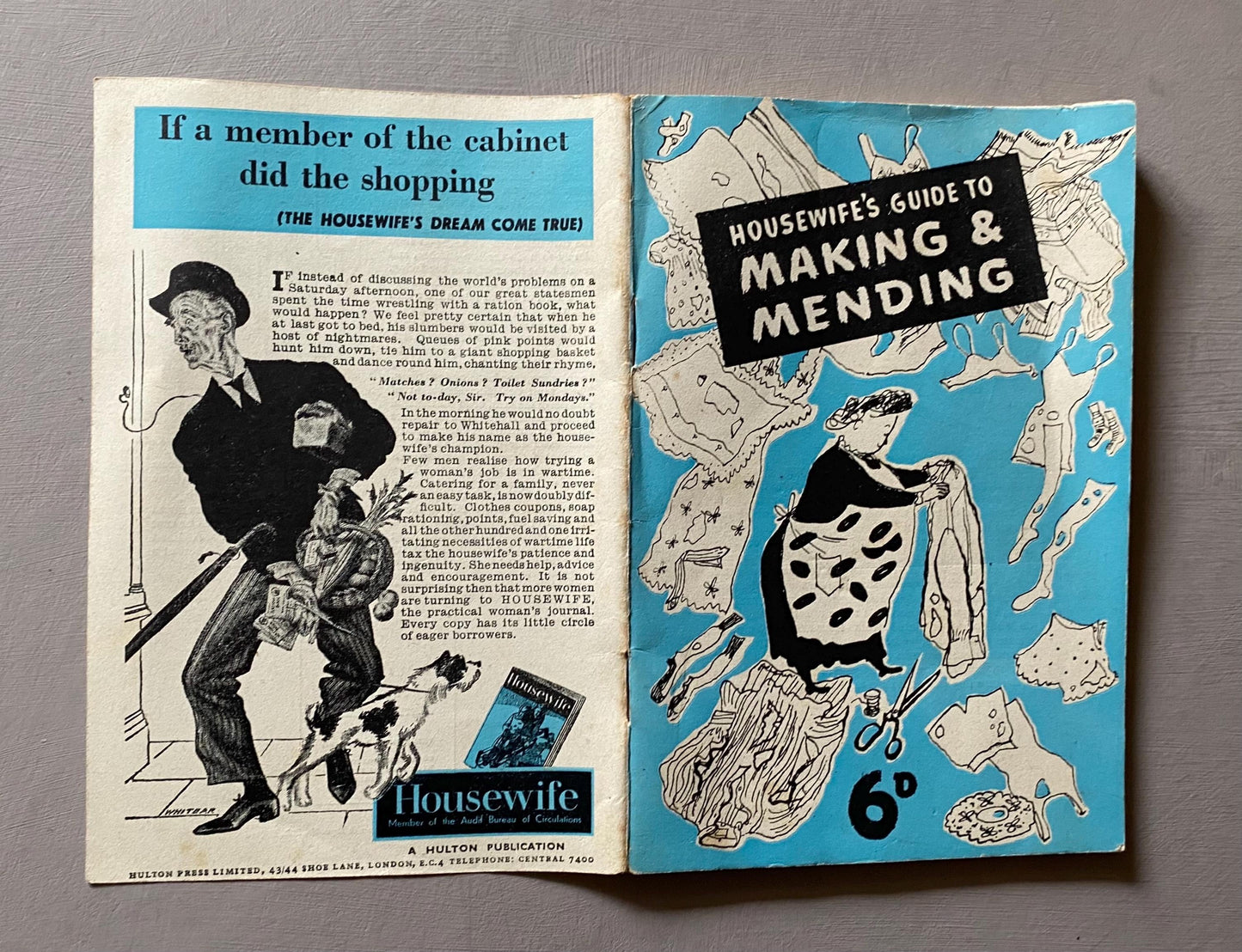 Housewife’s Guide To Making and Mending. An Original WWII Publication. Hulton Press.