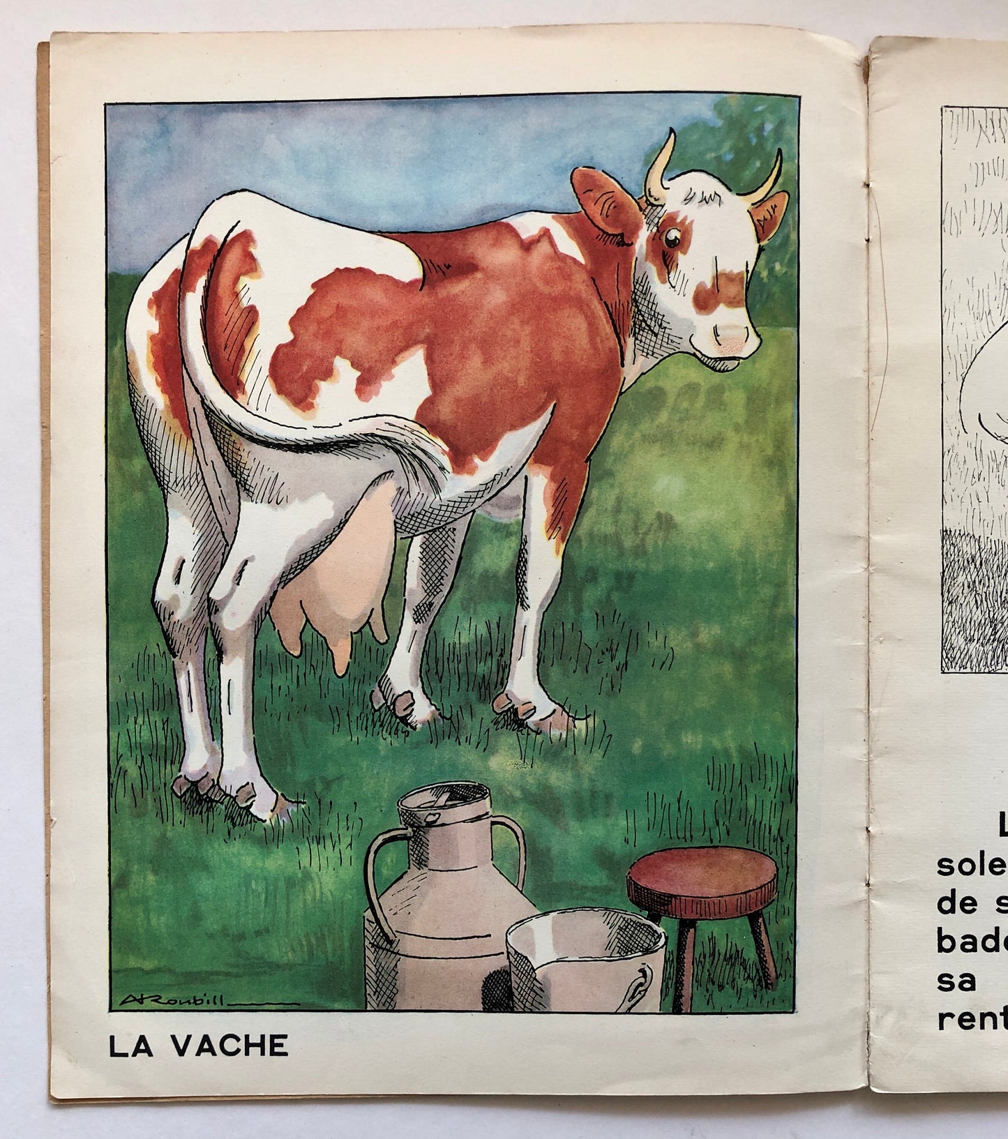 ABC Des Betes Familiar. An ABC of Familiar Animals. With illustrations by A Roubill. Size: 31 x 24 cms.
