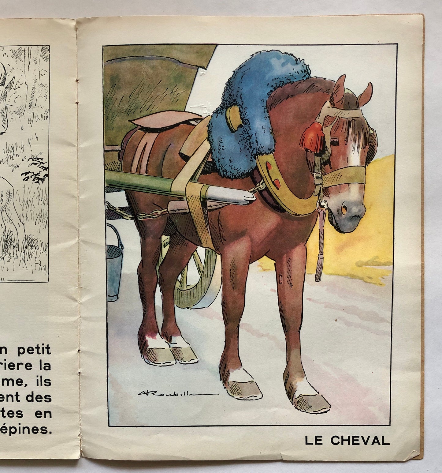 ABC Des Betes Familiar. An ABC of Familiar Animals. With illustrations by A Roubill. Size: 31 x 24 cms.