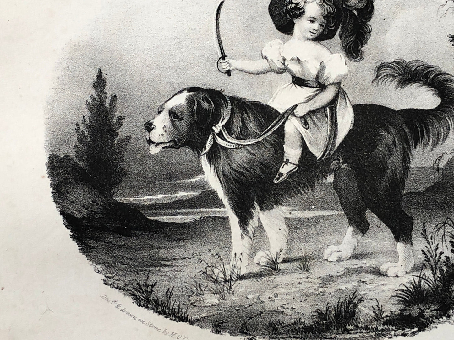 The Young Cavalier. An Original Georgian Engraving by M O’Connor. Published in London in the Early 1800’s. Size: 23 x 27.8cms.
