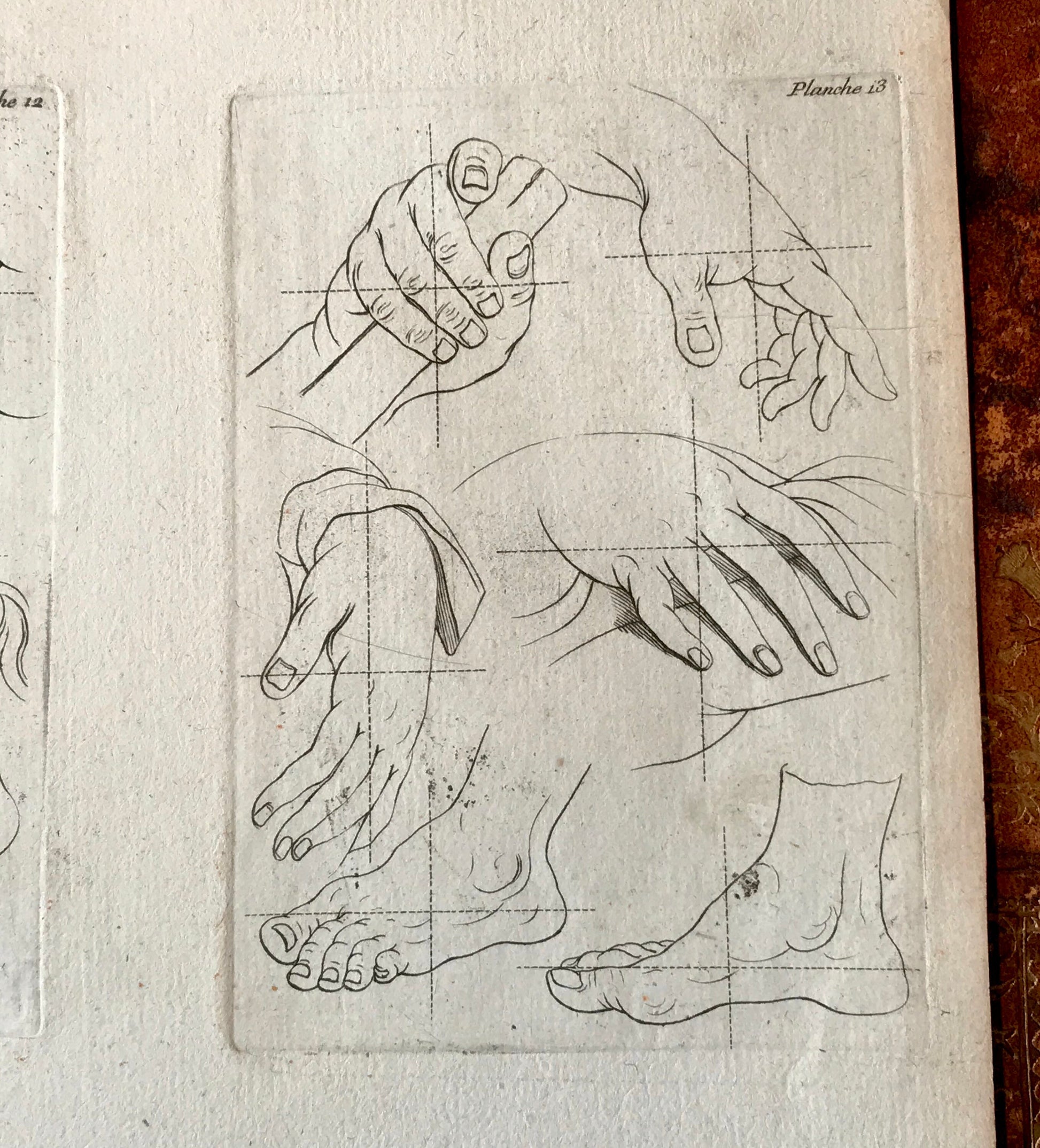 An Engraving from the ‘Nouvelle Methode Pour Apprendre a Dessiner Sans Maitre”. French. 1740. Size 29 x23 cms