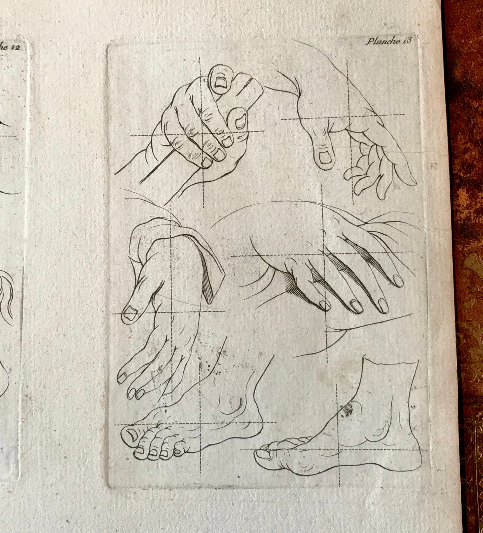 An Engraving from the ‘Nouvelle Methode Pour Apprendre a Dessiner Sans Maitre”. French. 1740. Size 29 x23 cms